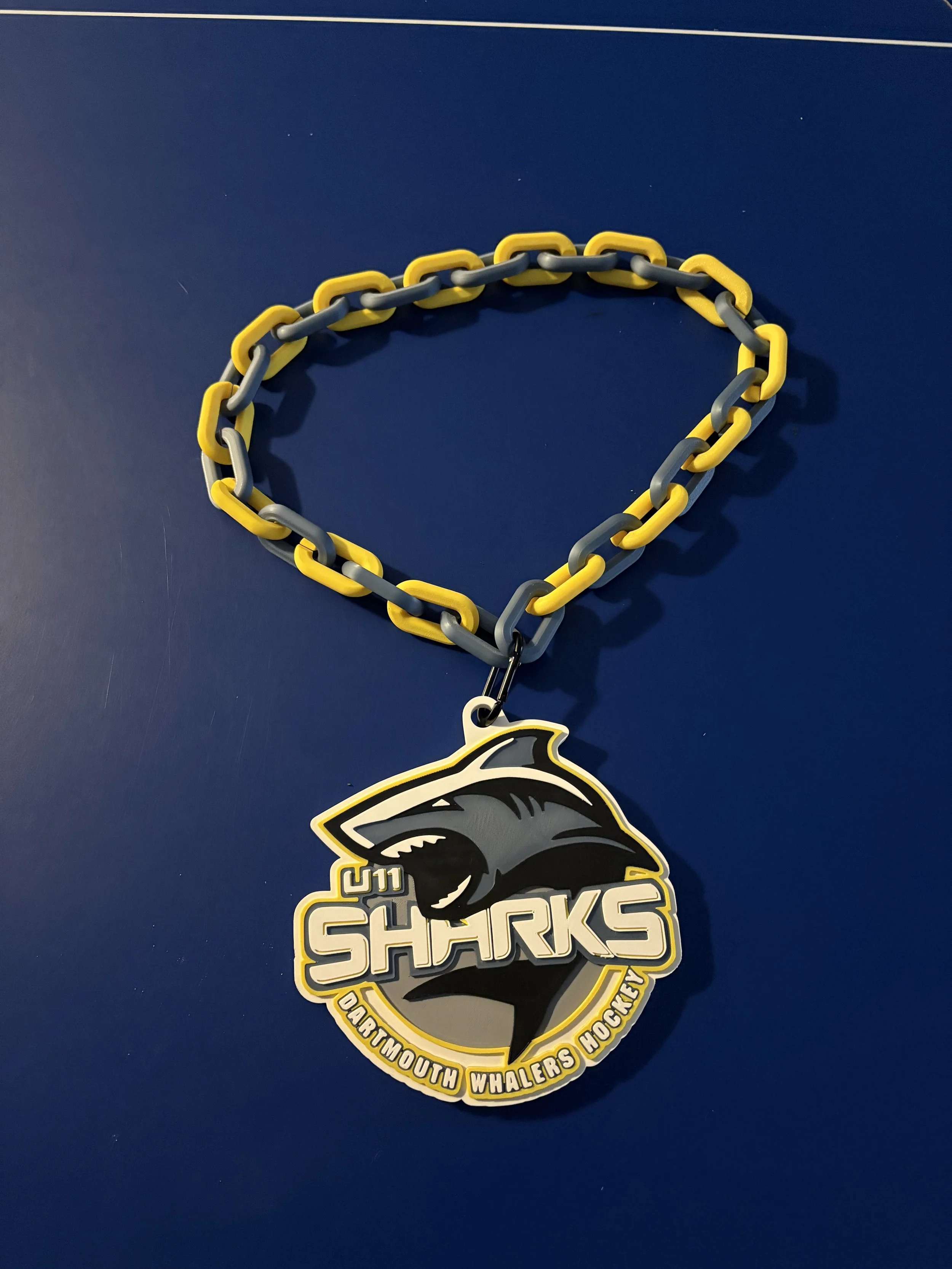Player of the game chain made for u11 Sharks