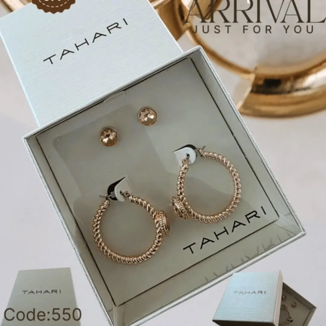 Elevate your style with this stunning Tahari jewelry set the perfect blend of elegance and sophistication. Whether it's for a special occasion or everyday glam, this timeless piece adds the perfect finishing touch.

🎉 20% OFF 🛍️ Product Code: 550 ?