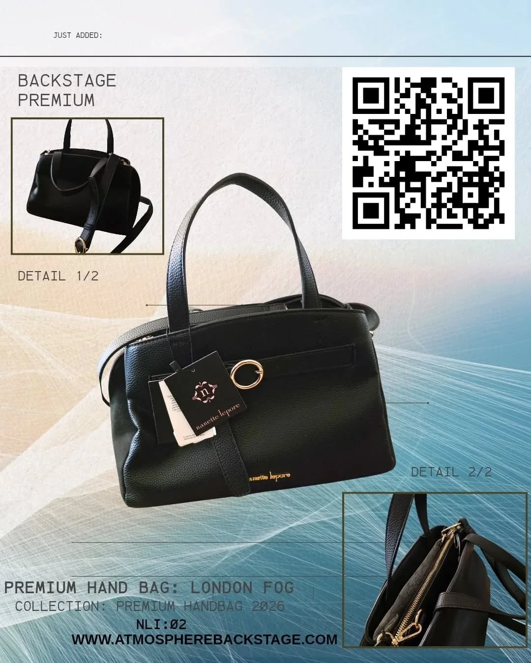 Elevate your style and self-care game 
From timeless handbags to premium gift sets discover curated luxury at Atmosphere Backstage.

Shop now via the QR code or visit www.atmospherebackstage.com