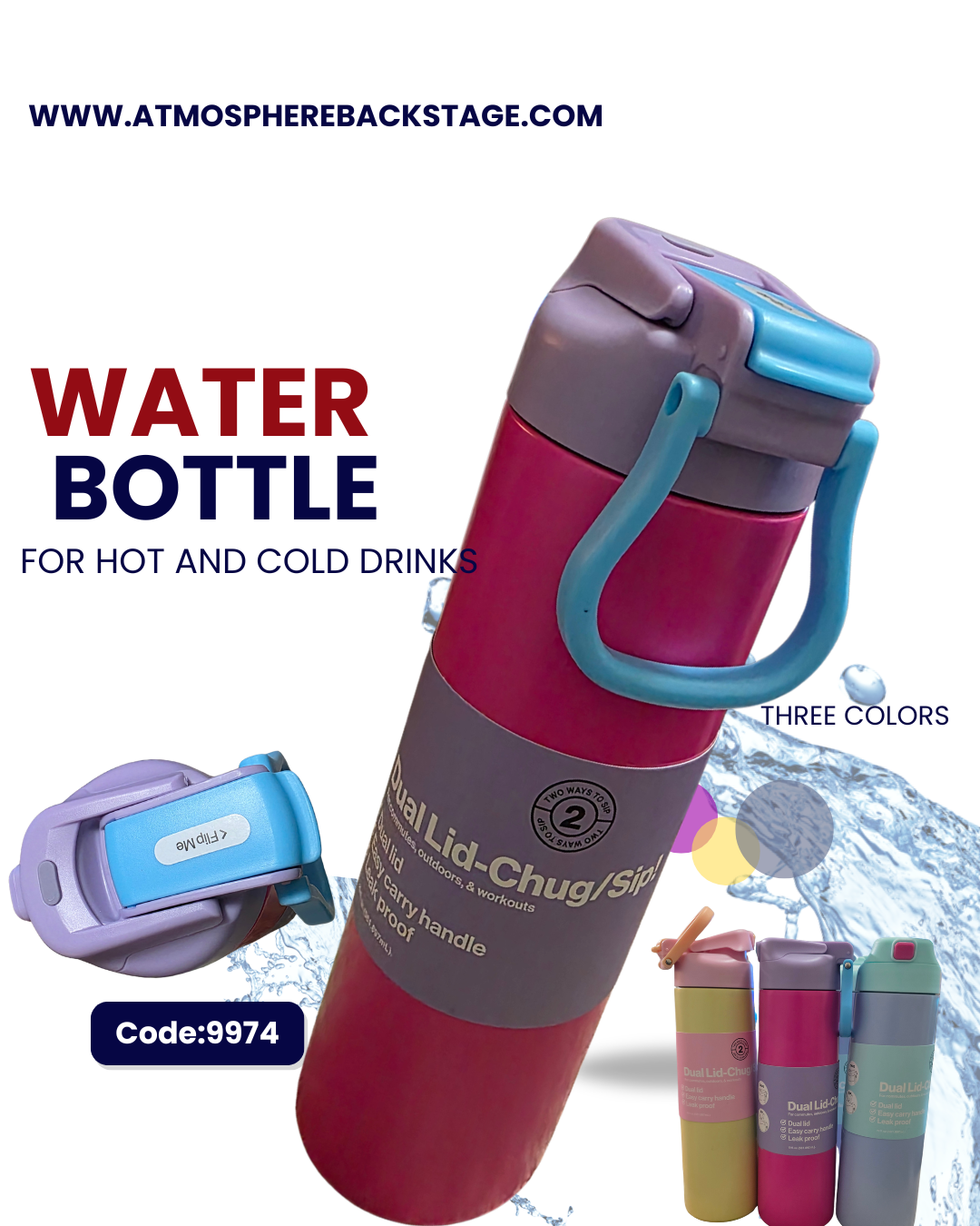 Premium Water Bottle (hot/cold) / N9,000.00 Comparable Value $8 save: N1,880.00