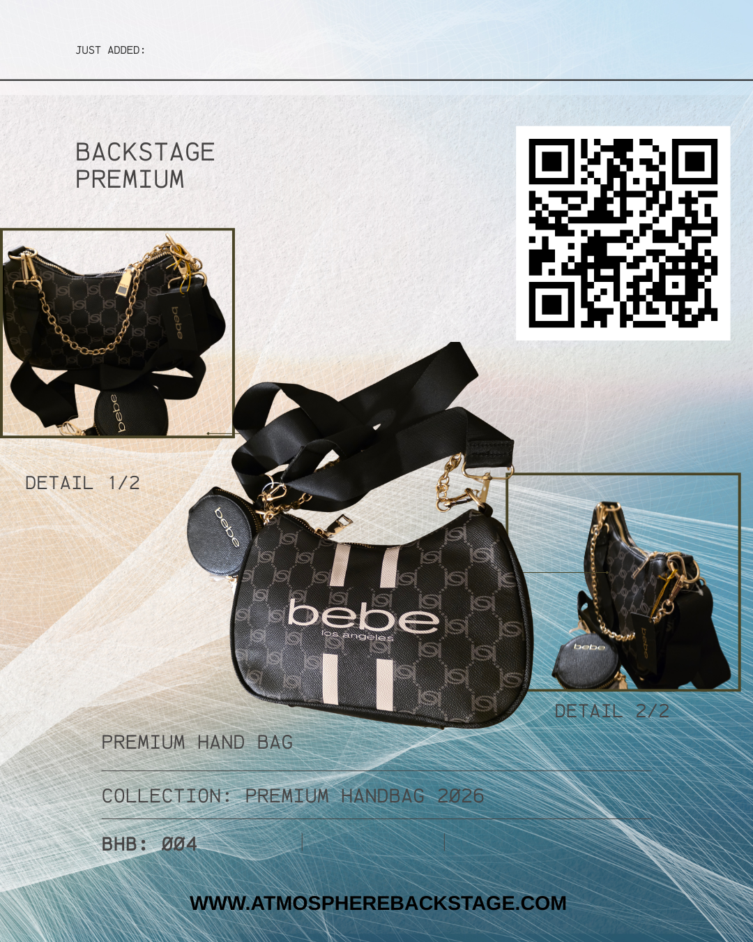 Premium bebe Handbag / N70,000.00 
Comparable Value $99 save: N66,000.00