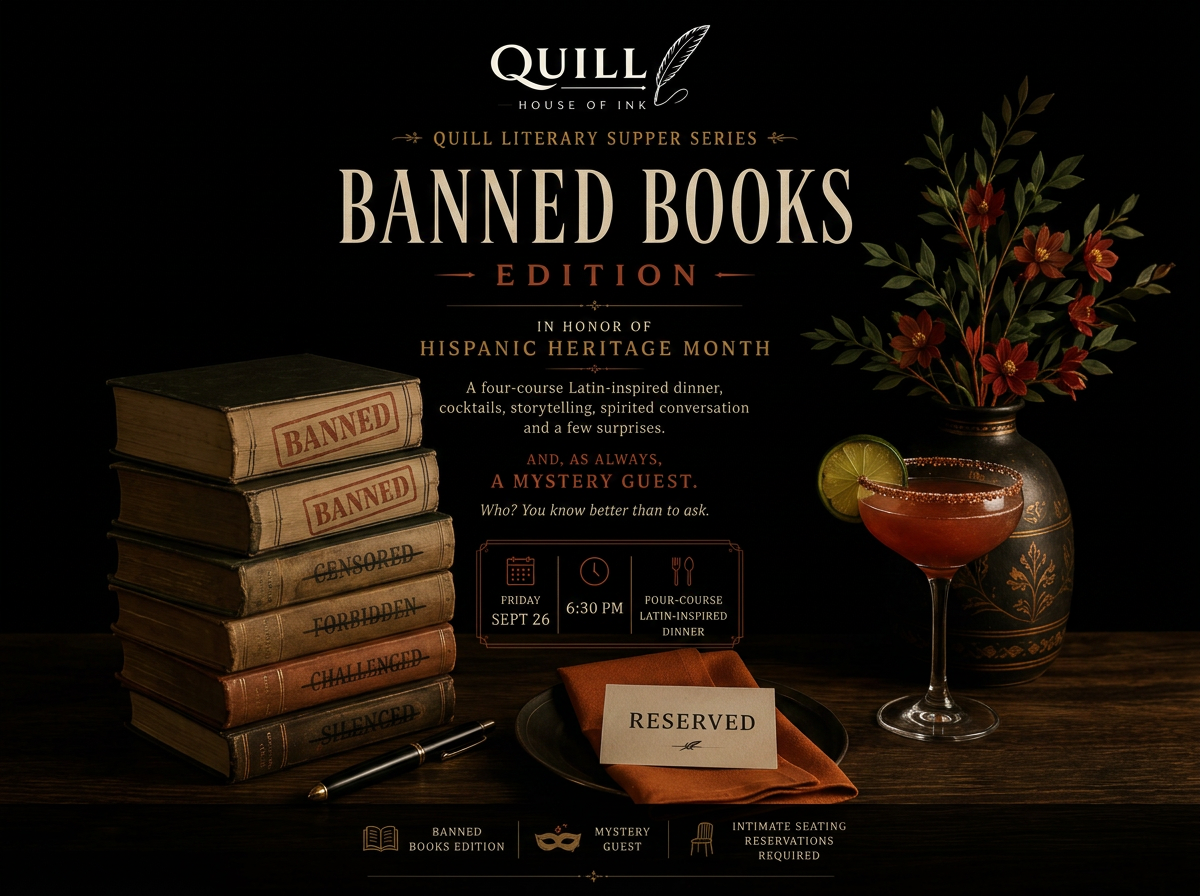 Literary Supper Series: Saturday September 26  · 6:30 PM