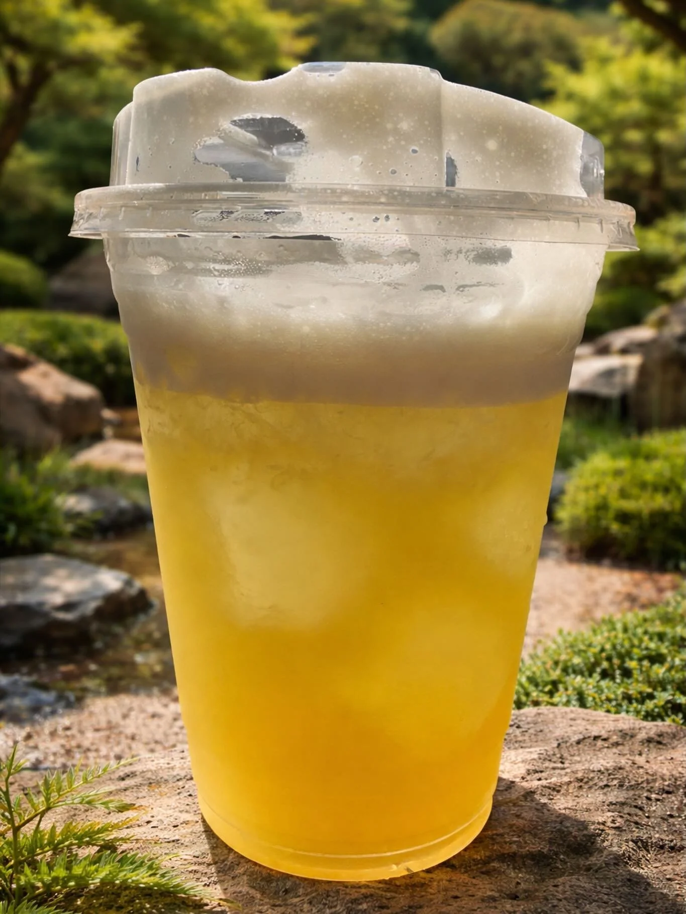 Honey lemon Green tea, shaken not stirred. Delicious and now on the menu.