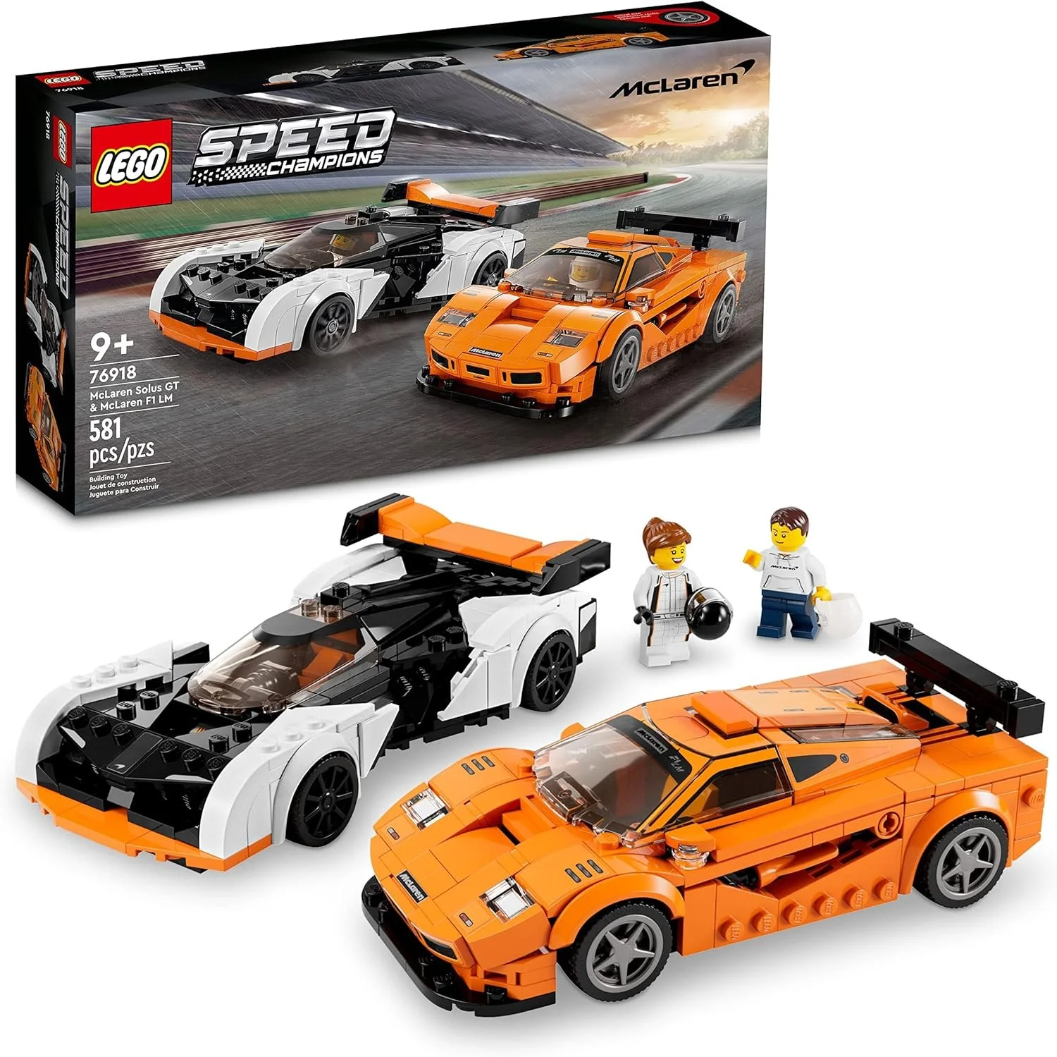 LEGO Speed Champions McLaren Solus GT & McLaren F1 LM 76918