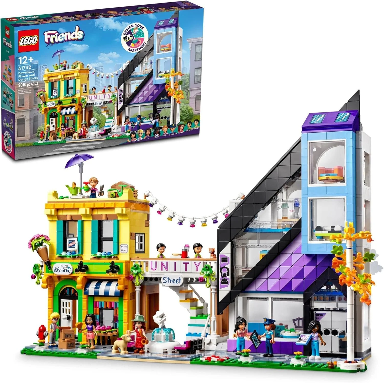 LEGO Friends Downtown Flower and Design Stores 41732