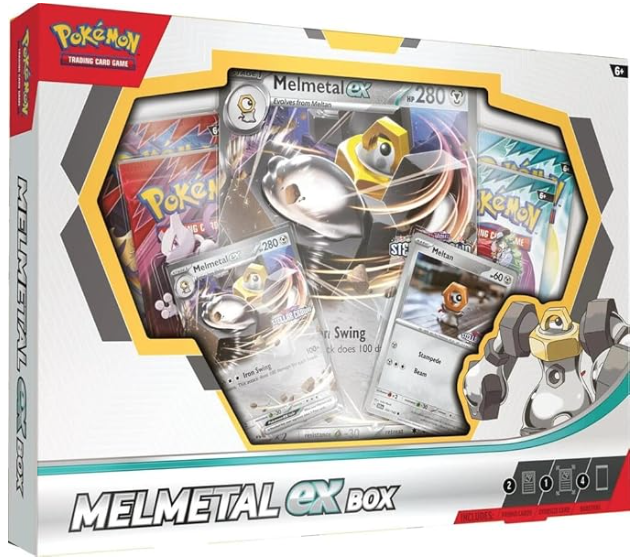 Pokemon Melmetal ex Box - 4 Packs, Promos