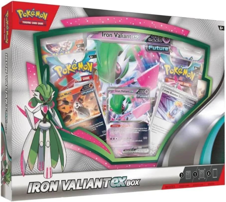 Pokemon Roaring Moon or Iron Valiant ex Box