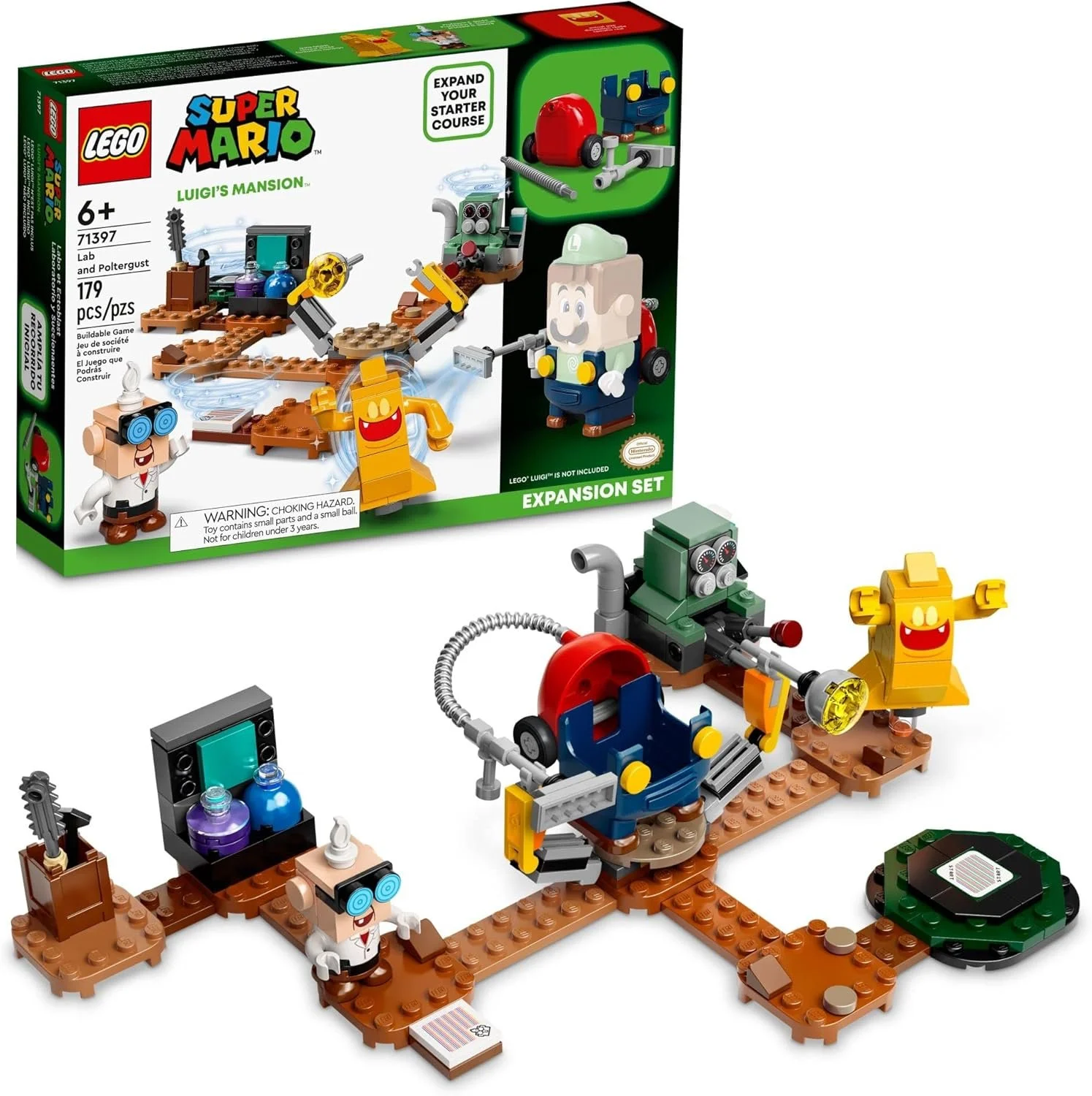 LEGO Super Mario Luigi’s Mansion Lab and Poltergust Expansion Set 71397