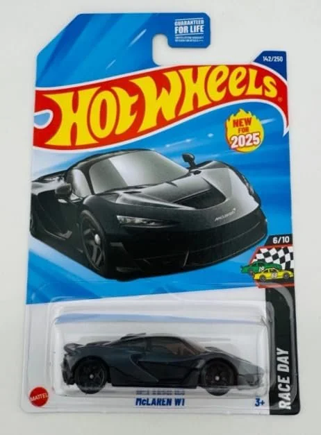 Hot Wheels McLaren W1 [Black] Race Day 6/10, 142/250