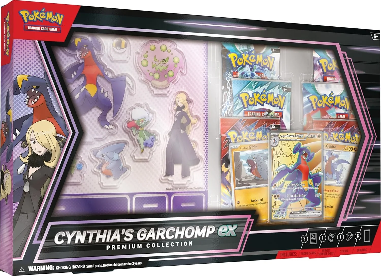 Pokemon Cynthia’s Garchomp ex Premium Collection 6 Packs