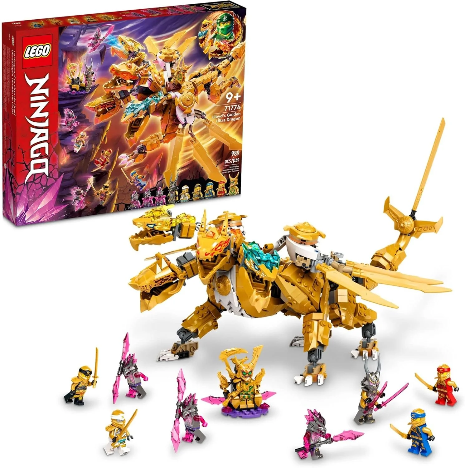LEGO NINJAGO Lloyd’s Golden Ultra Dragon 71774