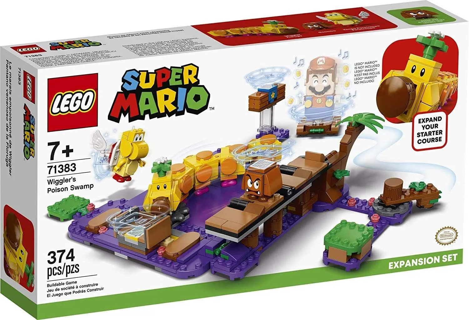 LEGO Super Mario Wiggler’s Poison Swamp Expansion Set 71383