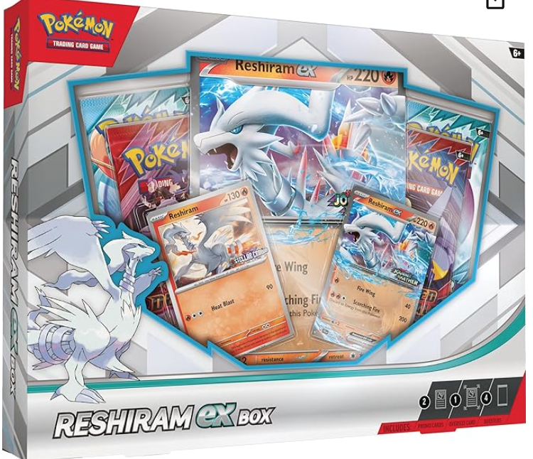 Pokemon Reshiram ex Box - 4 Packs, Promos