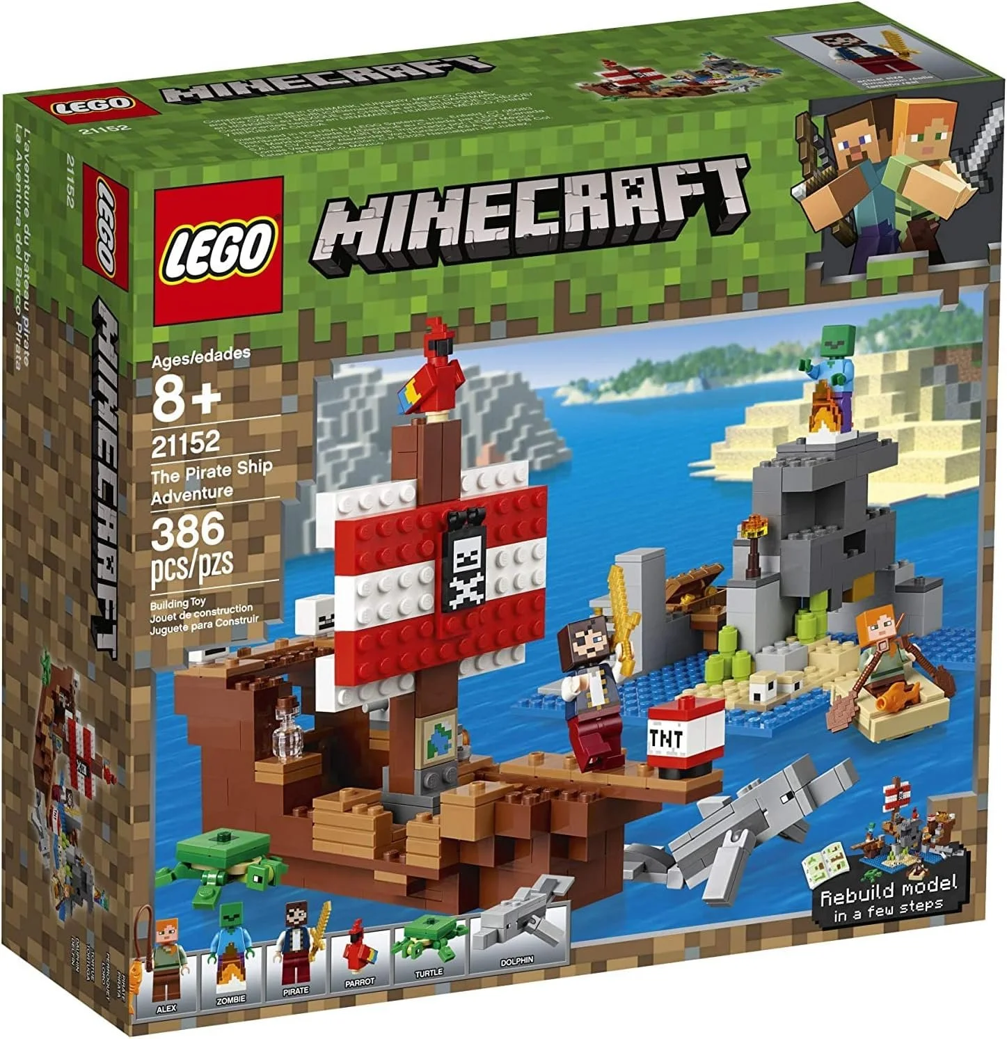 LEGO Minecraft The Pirate Ship Adventure 21152