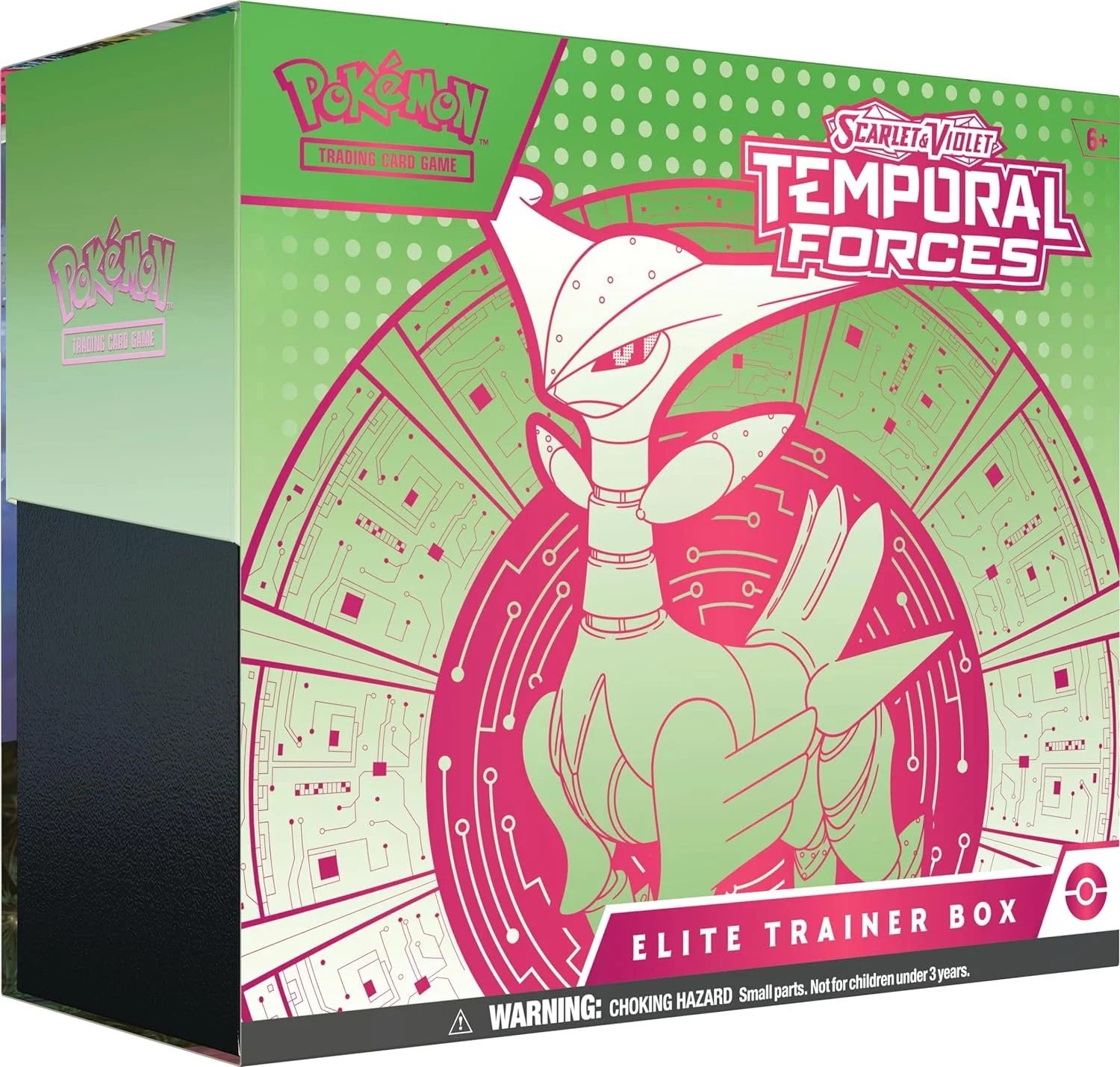Pokemon Scarlet and Violet: Temporal Forces Elite Trainer Box Iron Leaves