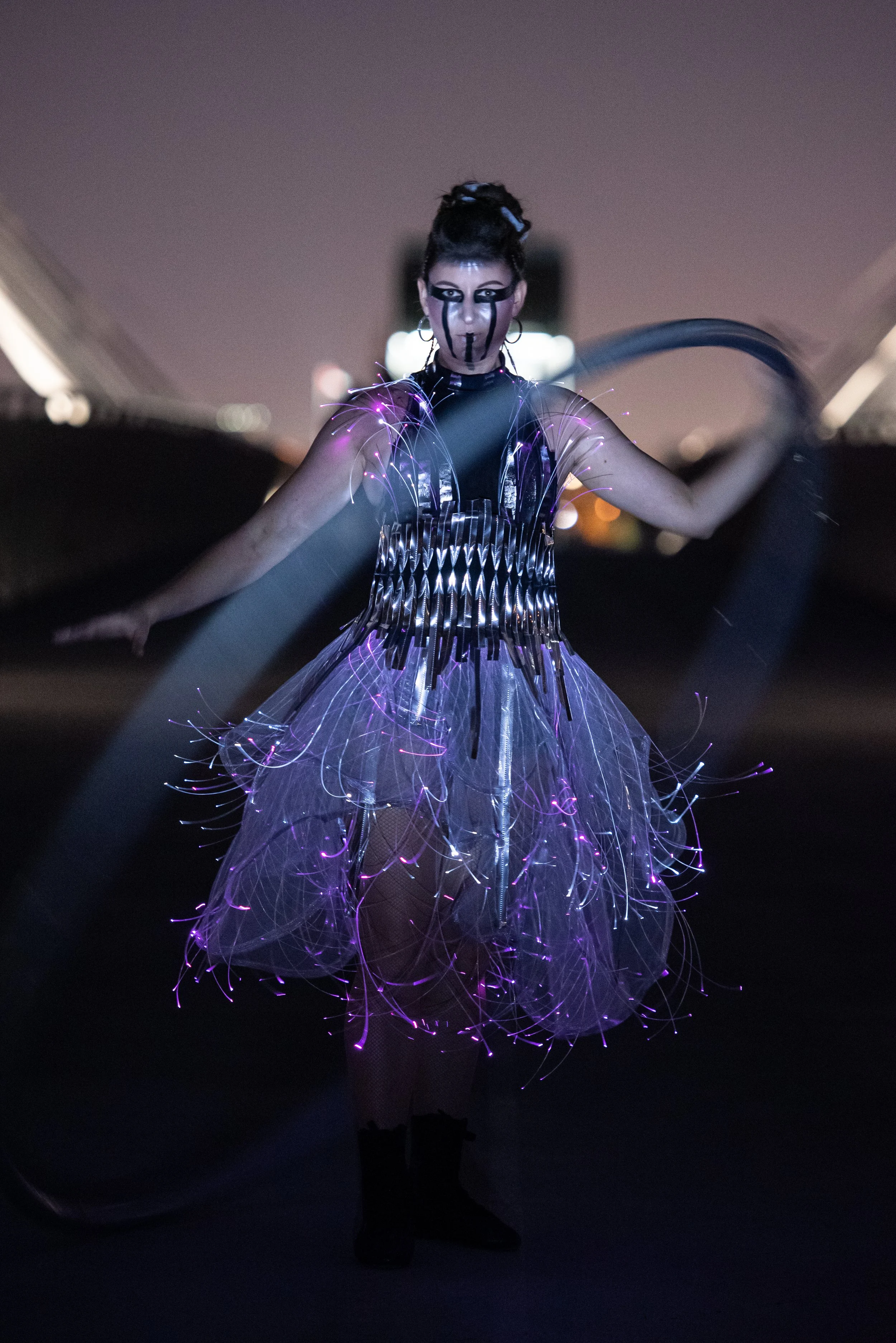CYR WHEEL LED COSTUME DESIGN & BUILD