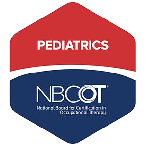 Logo for pediatric occupational therapy certification by NBCOT
