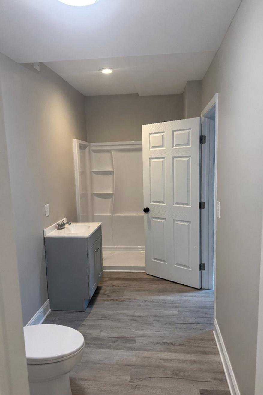 Basement after