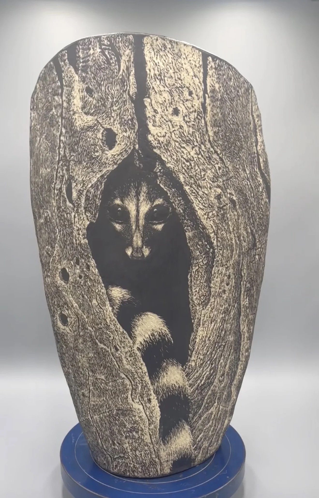 genet sgraffito stoneware vessel