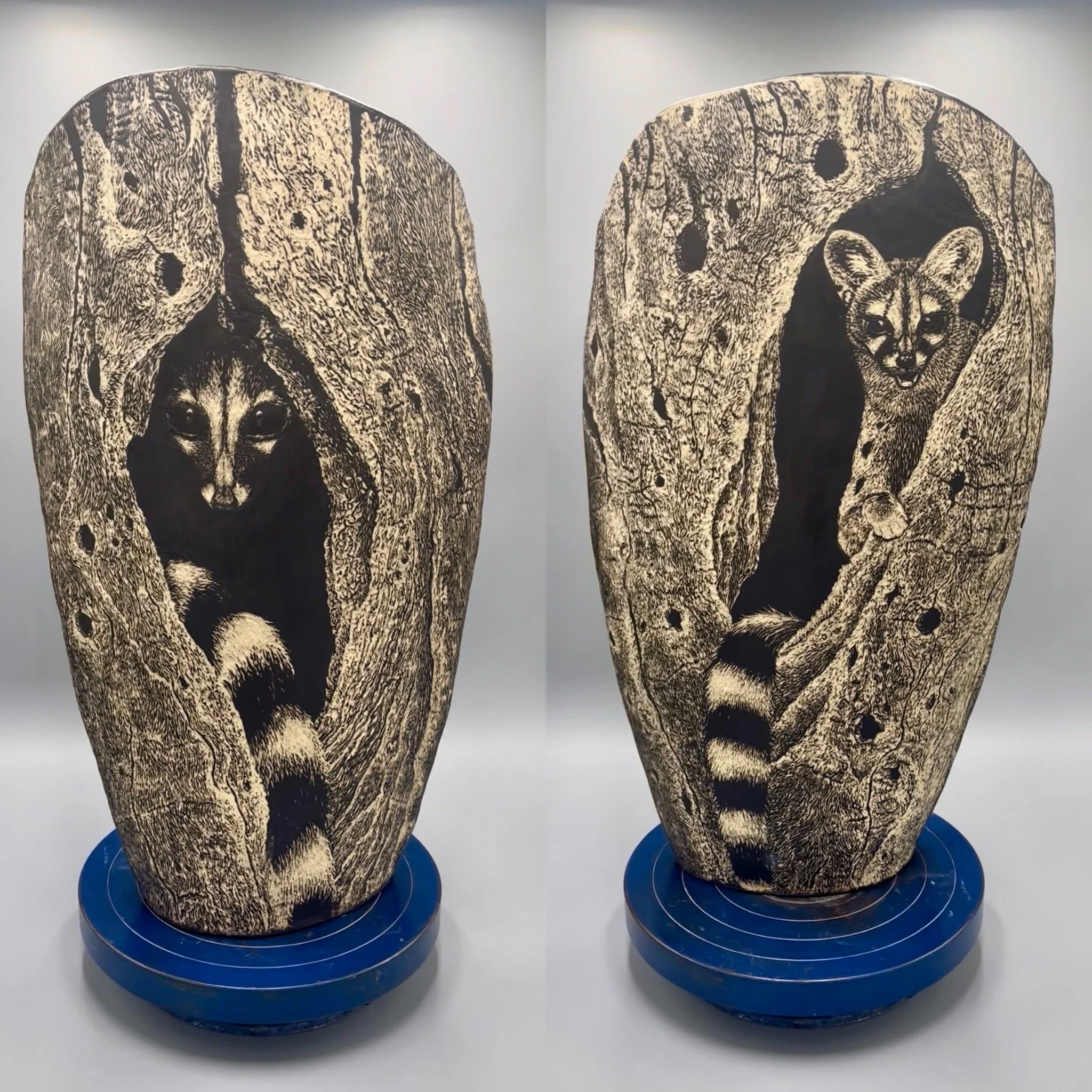Genet Vessel: African Animal Series
Sgraffito on Stoneware