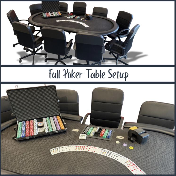 Poker (10 Chairs, Shuffler, Chips. Timer, Lock Boxes)