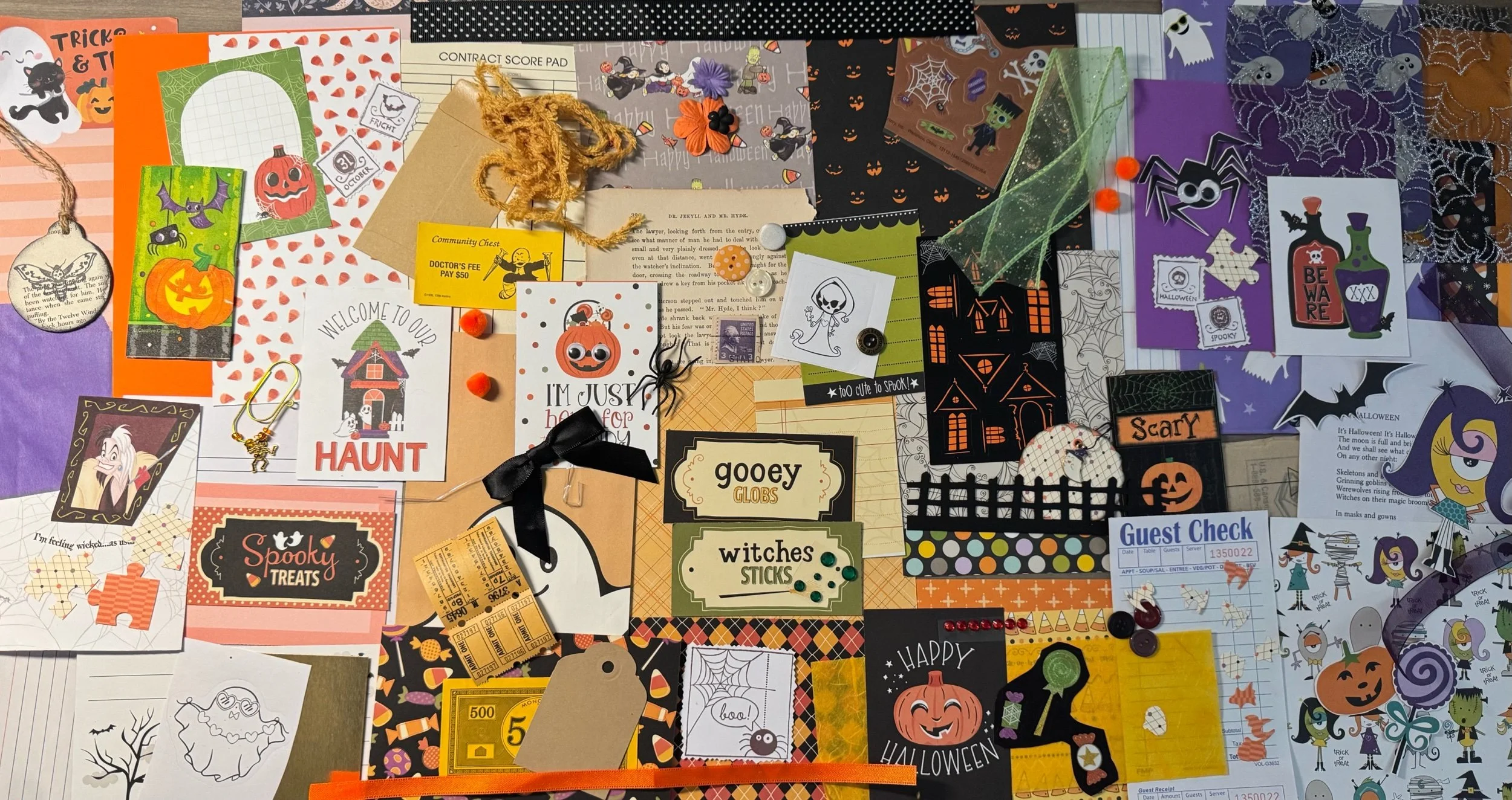 Happy Halloween Mini Junk Journal Kit