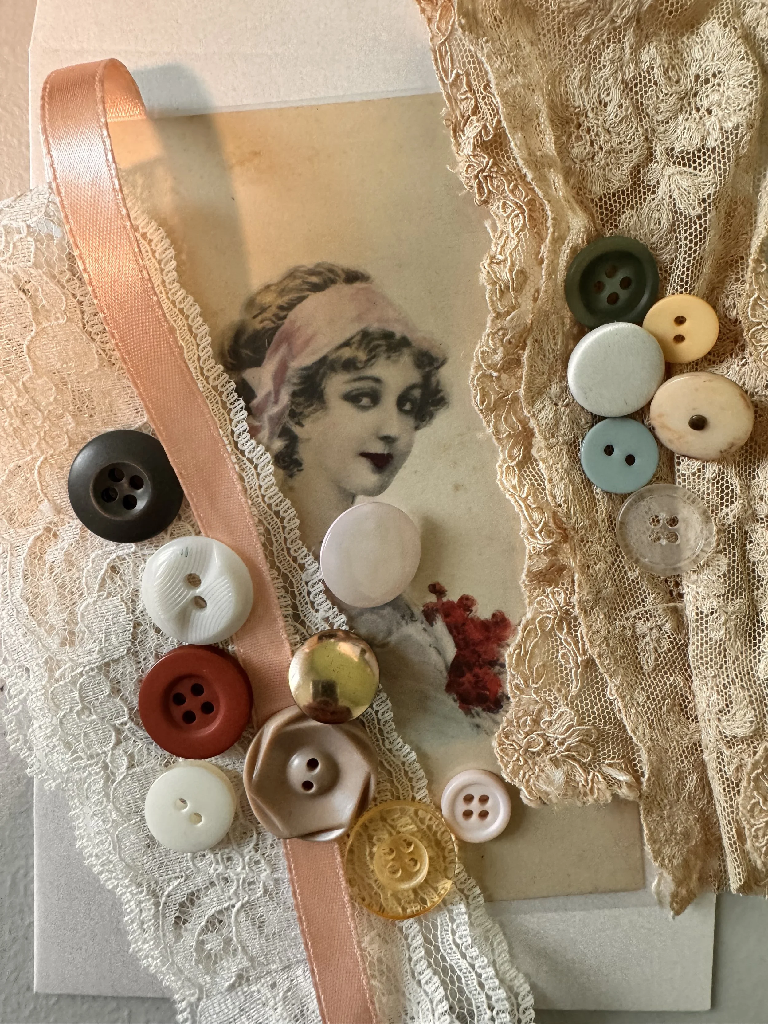 Vintage Lace & Button Ephemera Bundles (Only 1 of Each Available)