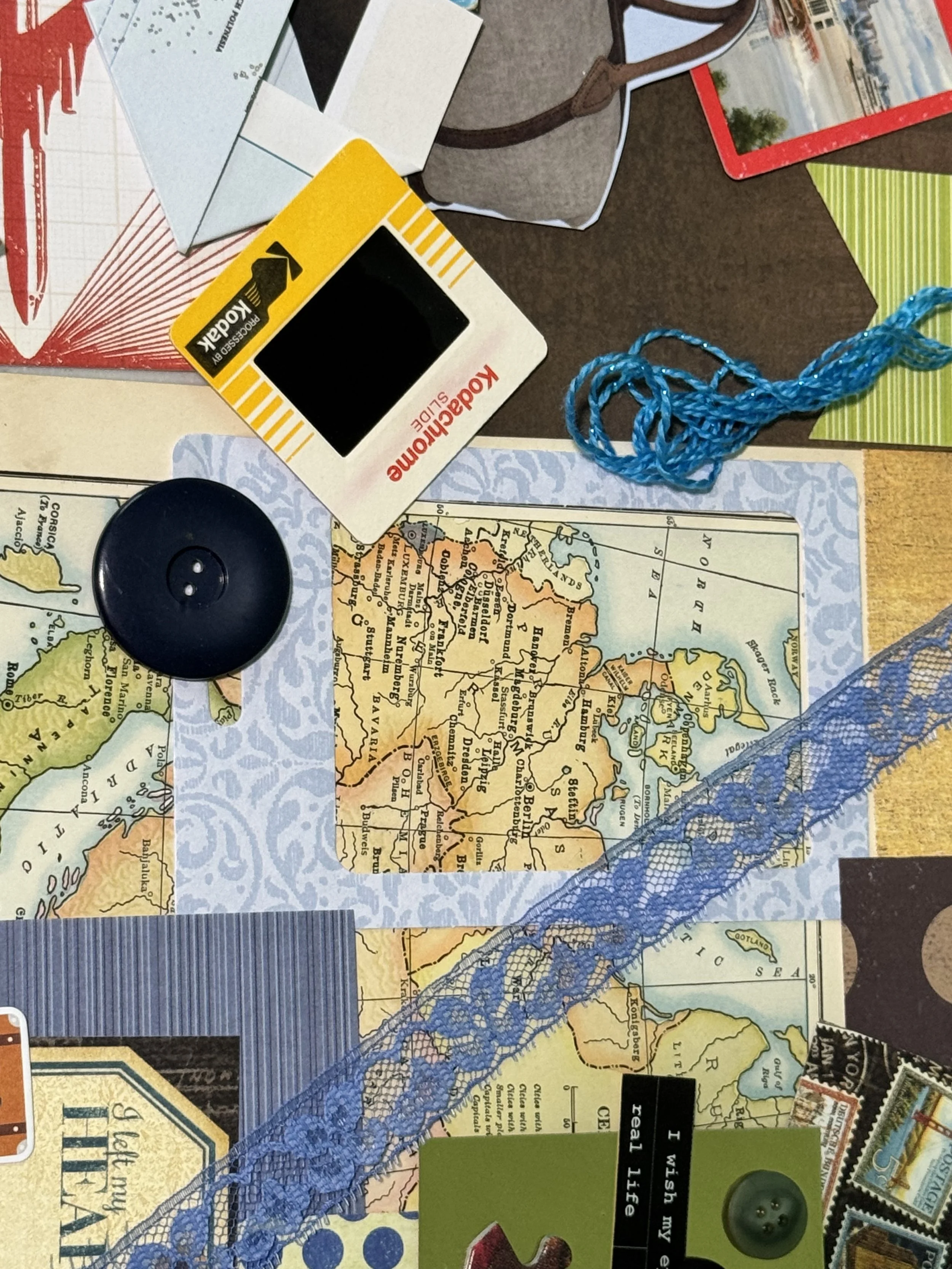 ✈️ Vintage Travel Junk Journal Kit