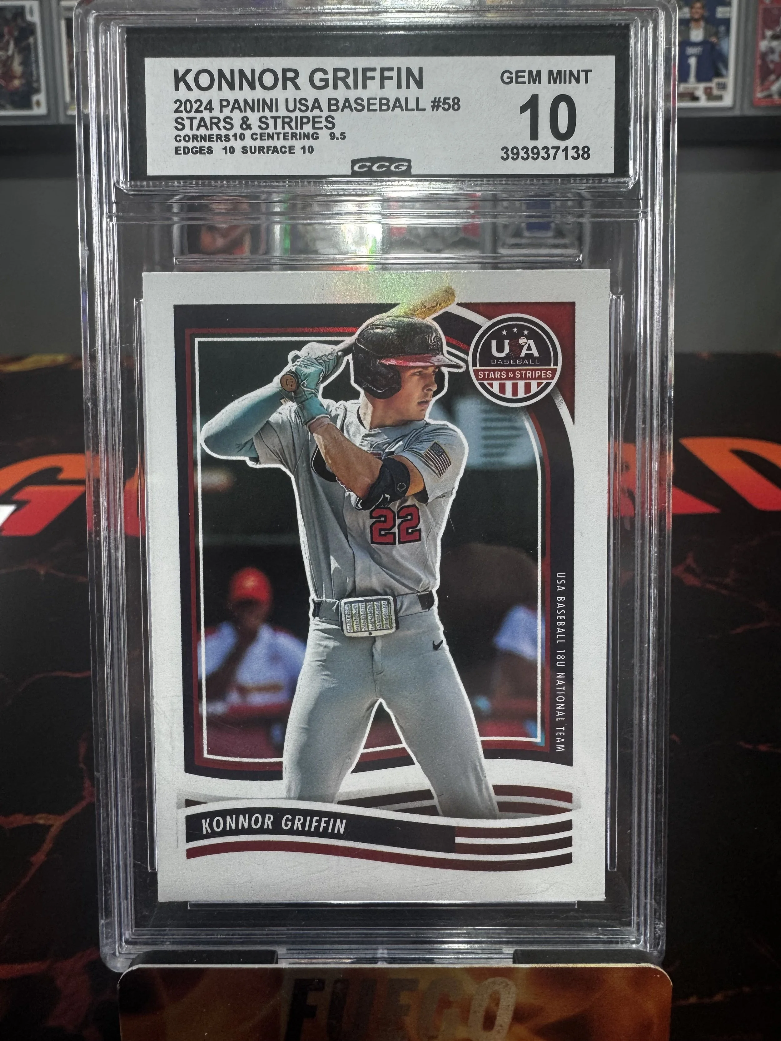 2024 Panini USA Baseball Konnor Griffen Stars & Stripes Gem Mint 10