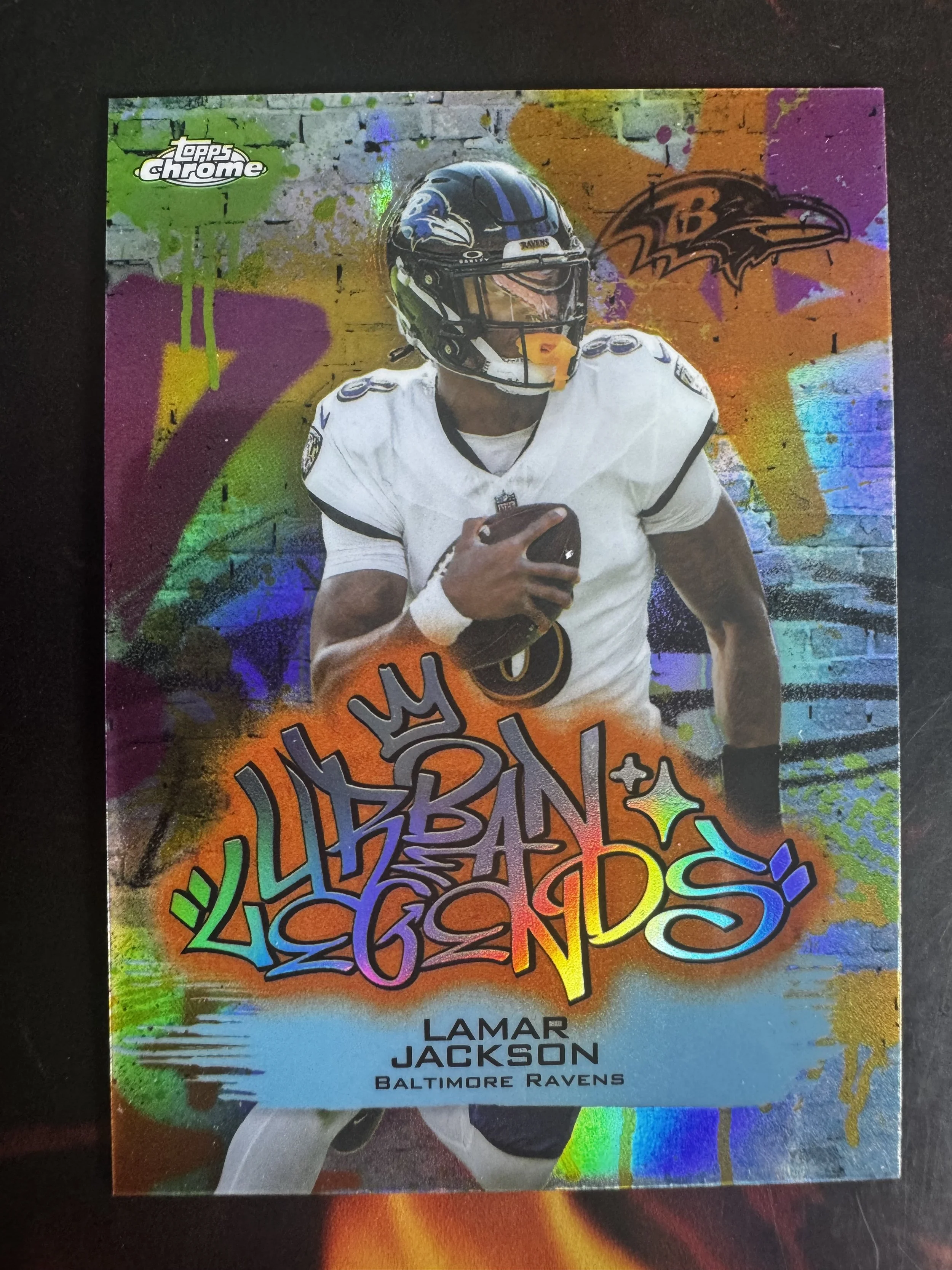 2025 Topps Chrome Urban Legends Lamar Jackson Case Hit