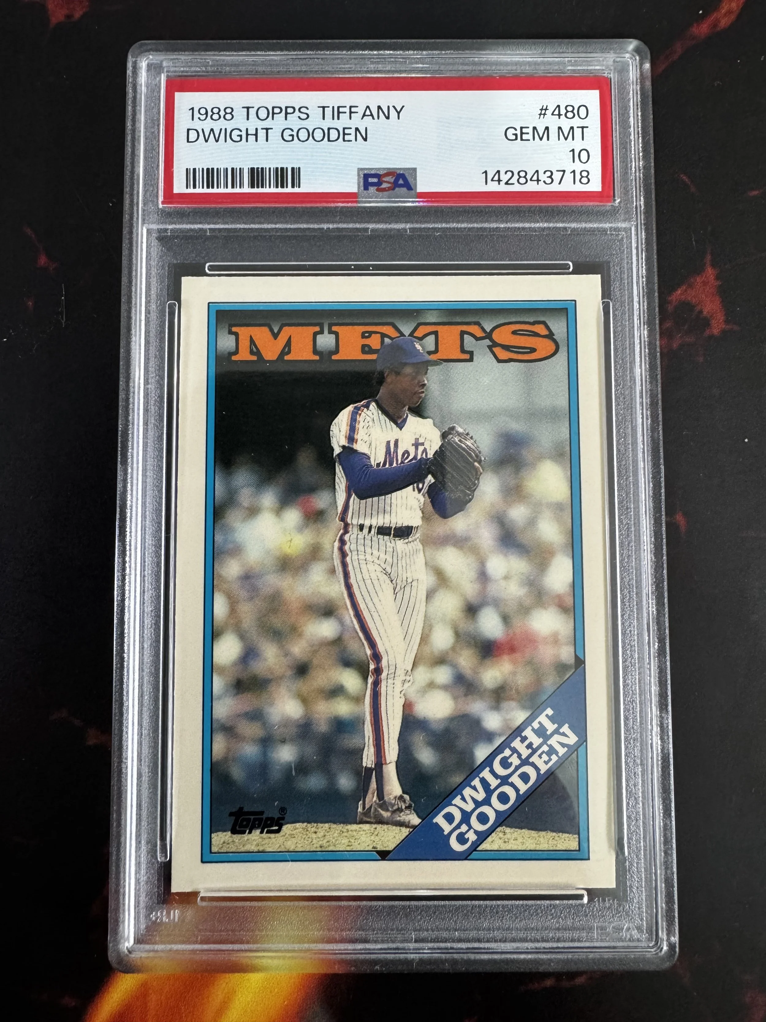 1988 Topps Tiffany Dwight Gooden PSA 10