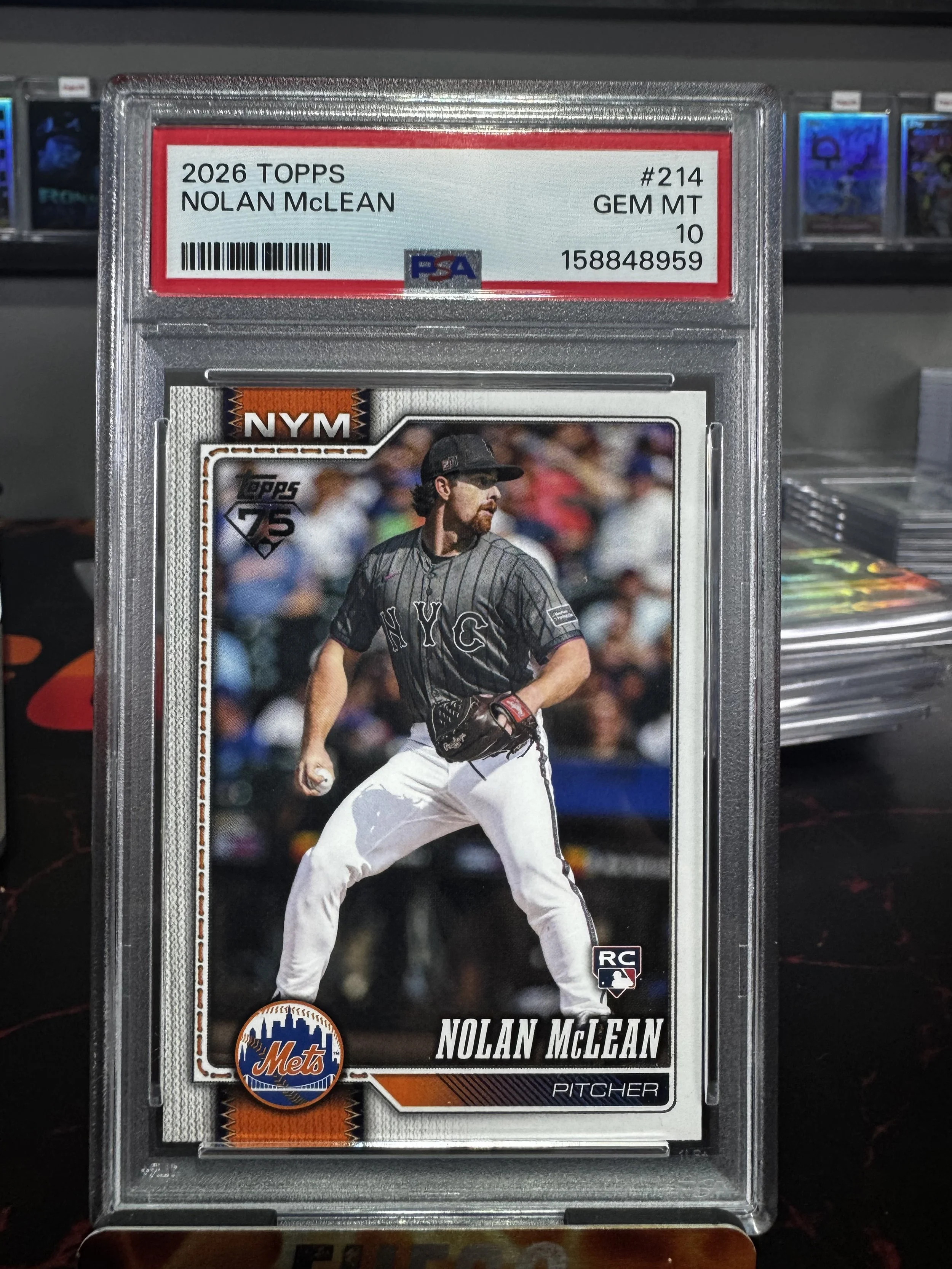 2026 Topps Nolan McLean RC PSA Gem Mt 10