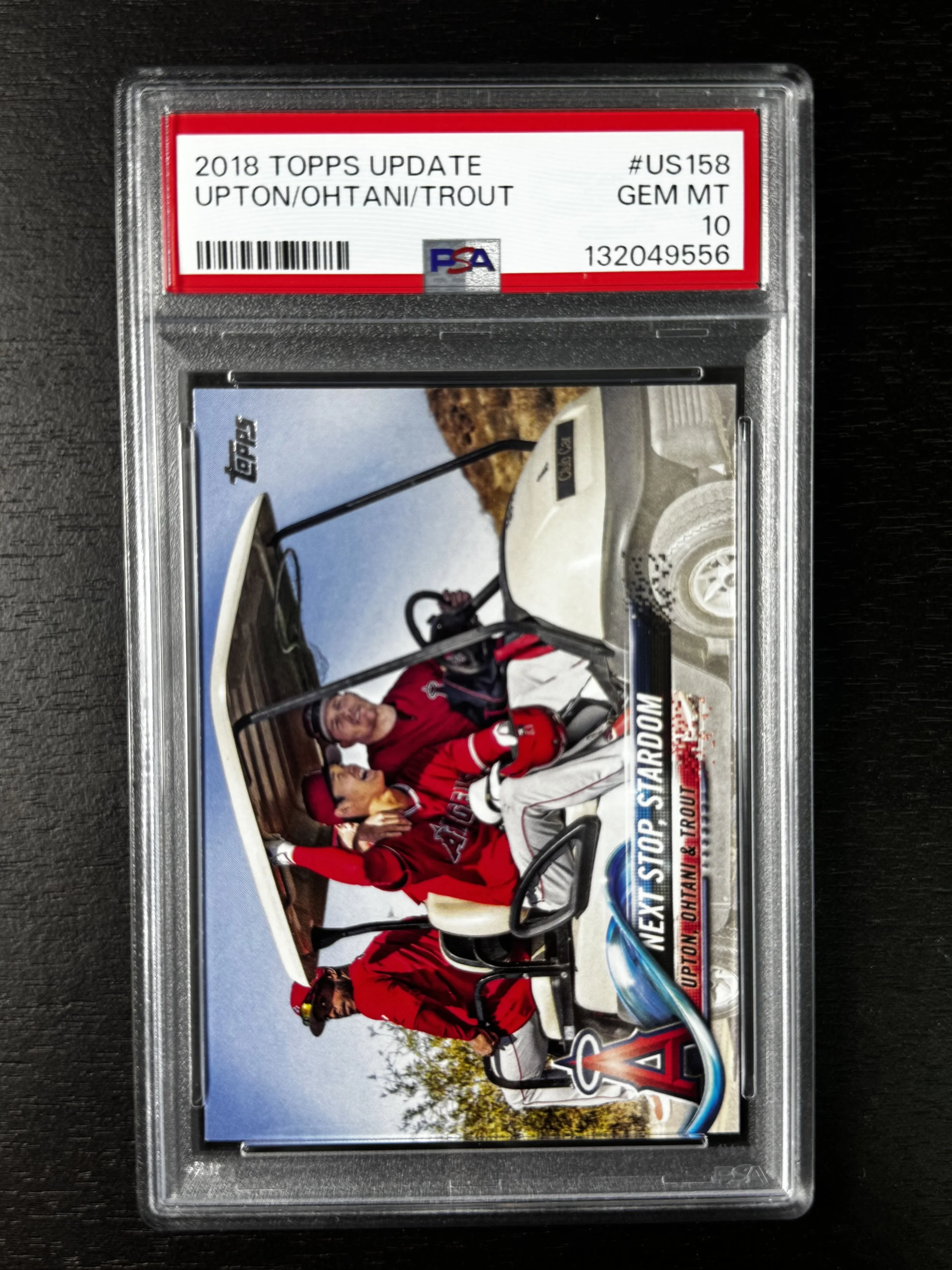 2018 Topps Update Upton/Ohtani RC/Trout PSA 10