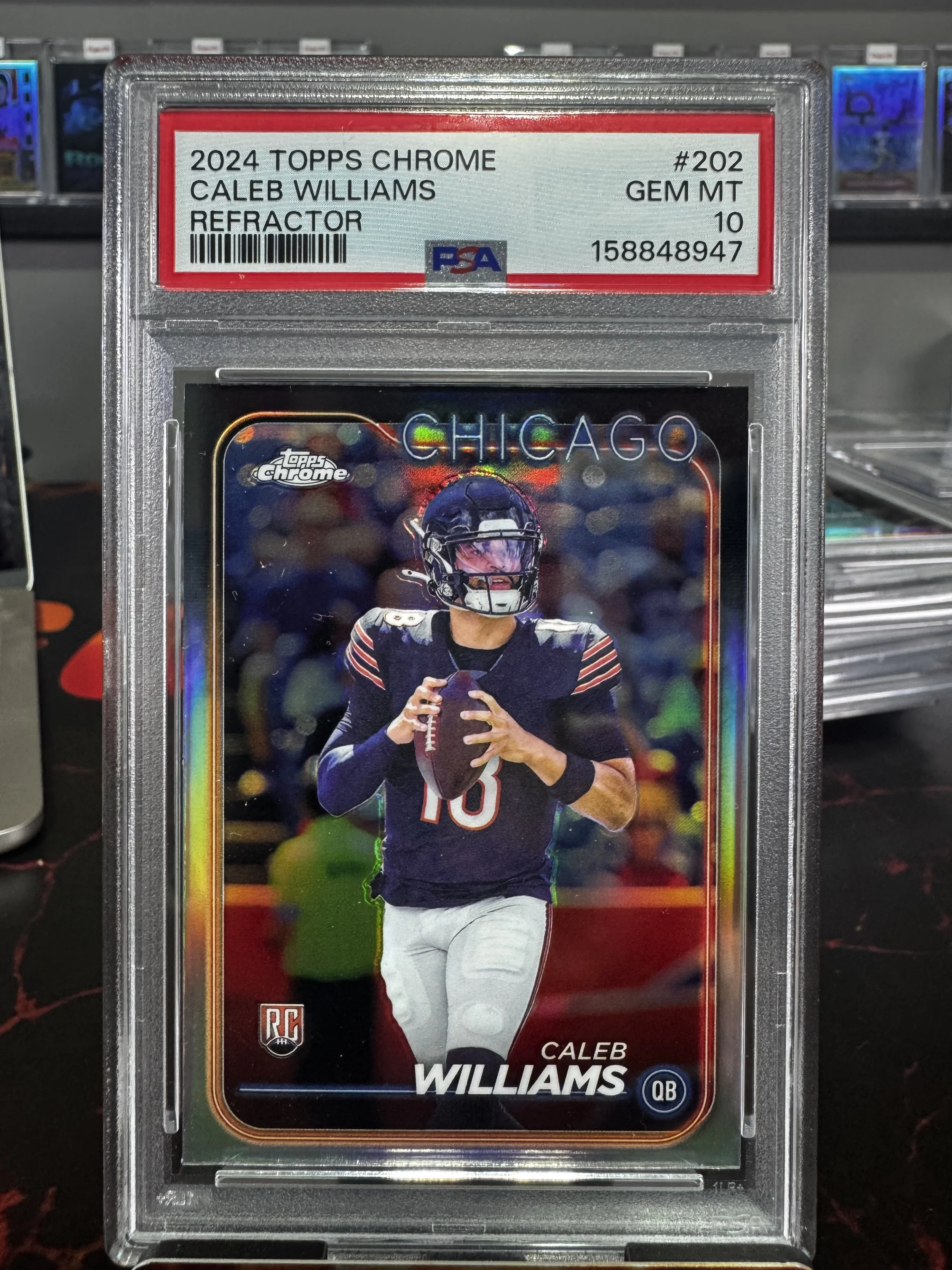 2024 Topps Chrome Caleb Williams Refractor RC - PSA GEM MT 10