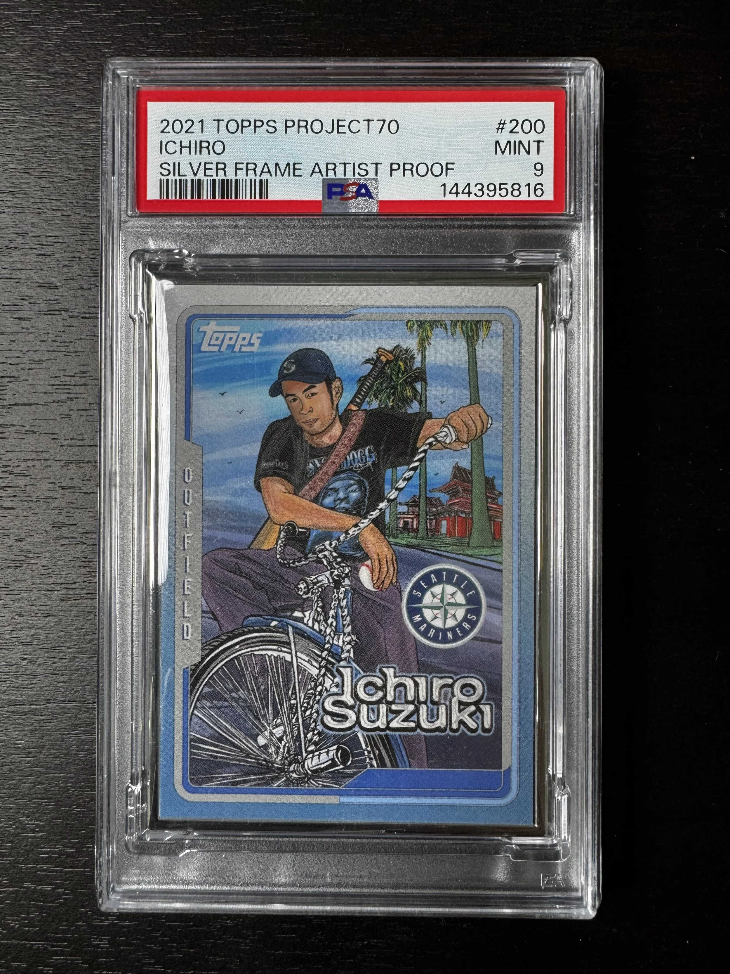 2021 Topps Project70 Ichiro Suzuki Silver Frame /51 Artist Proof by Snoop Dogg