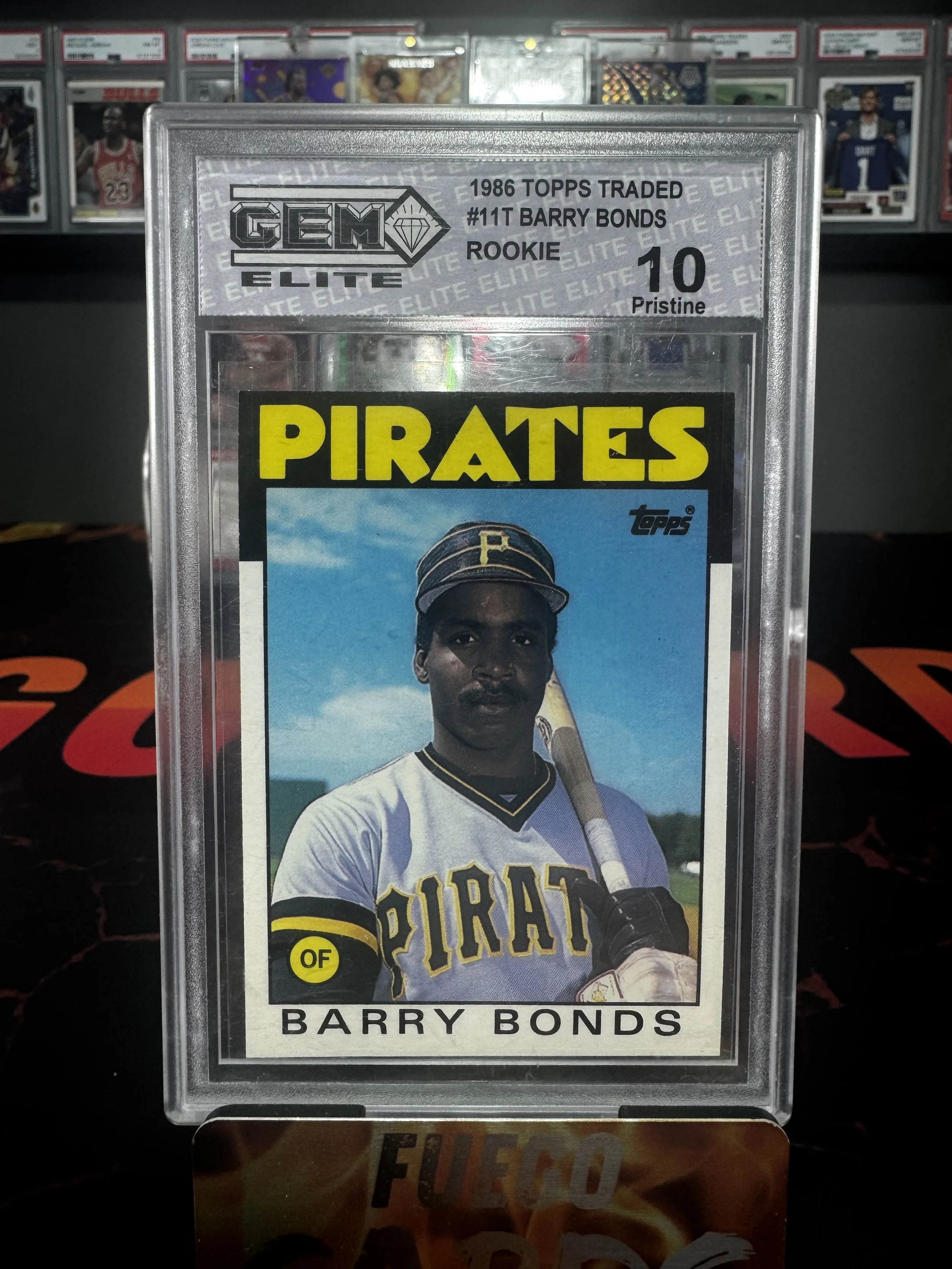 1986 Topps Traded Barry Bonds Rookie Card - GEM ELITE 10