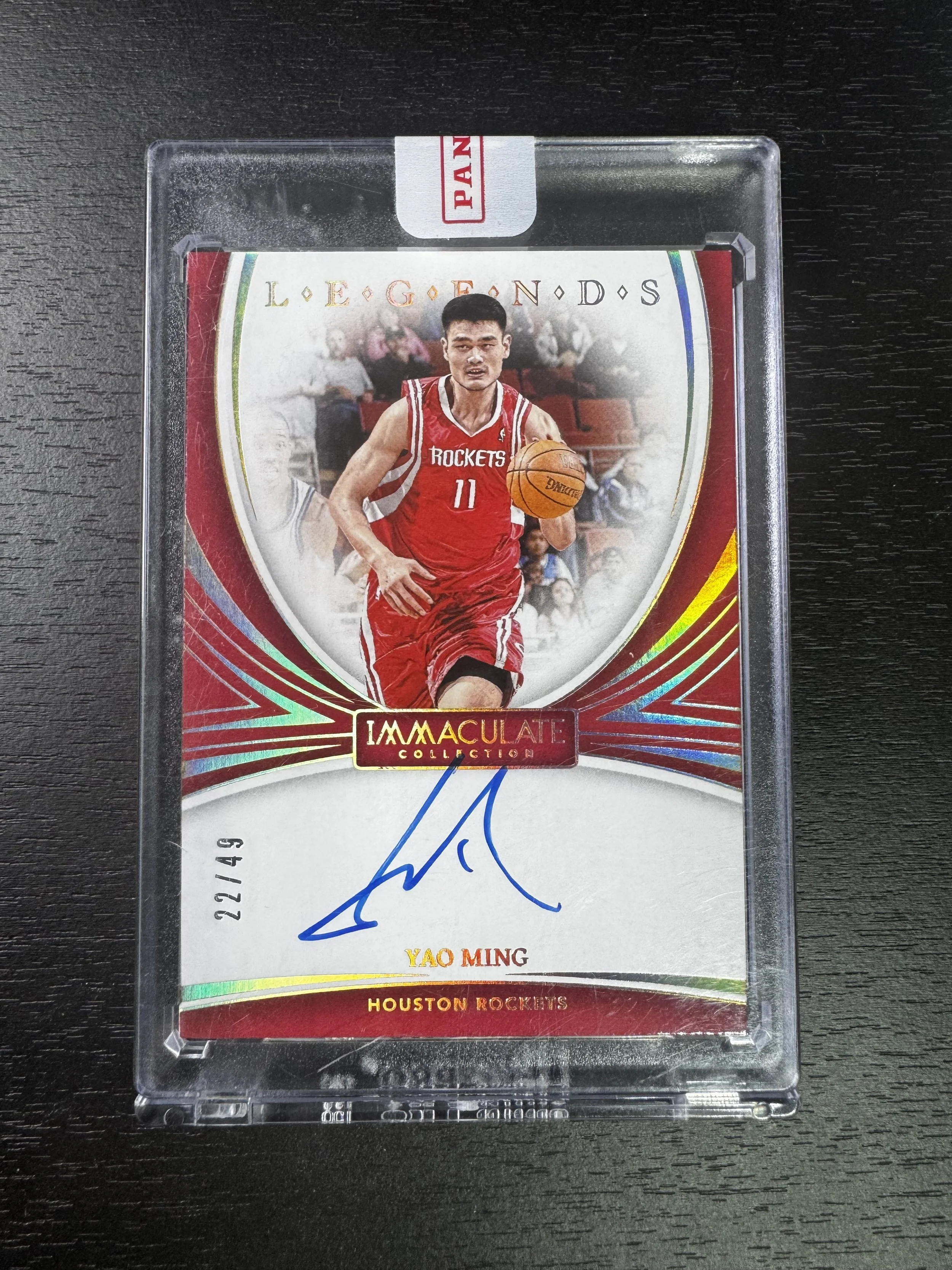 2023-24 Panini Yao Ming Auto Immaculate Legends /49 Sealed