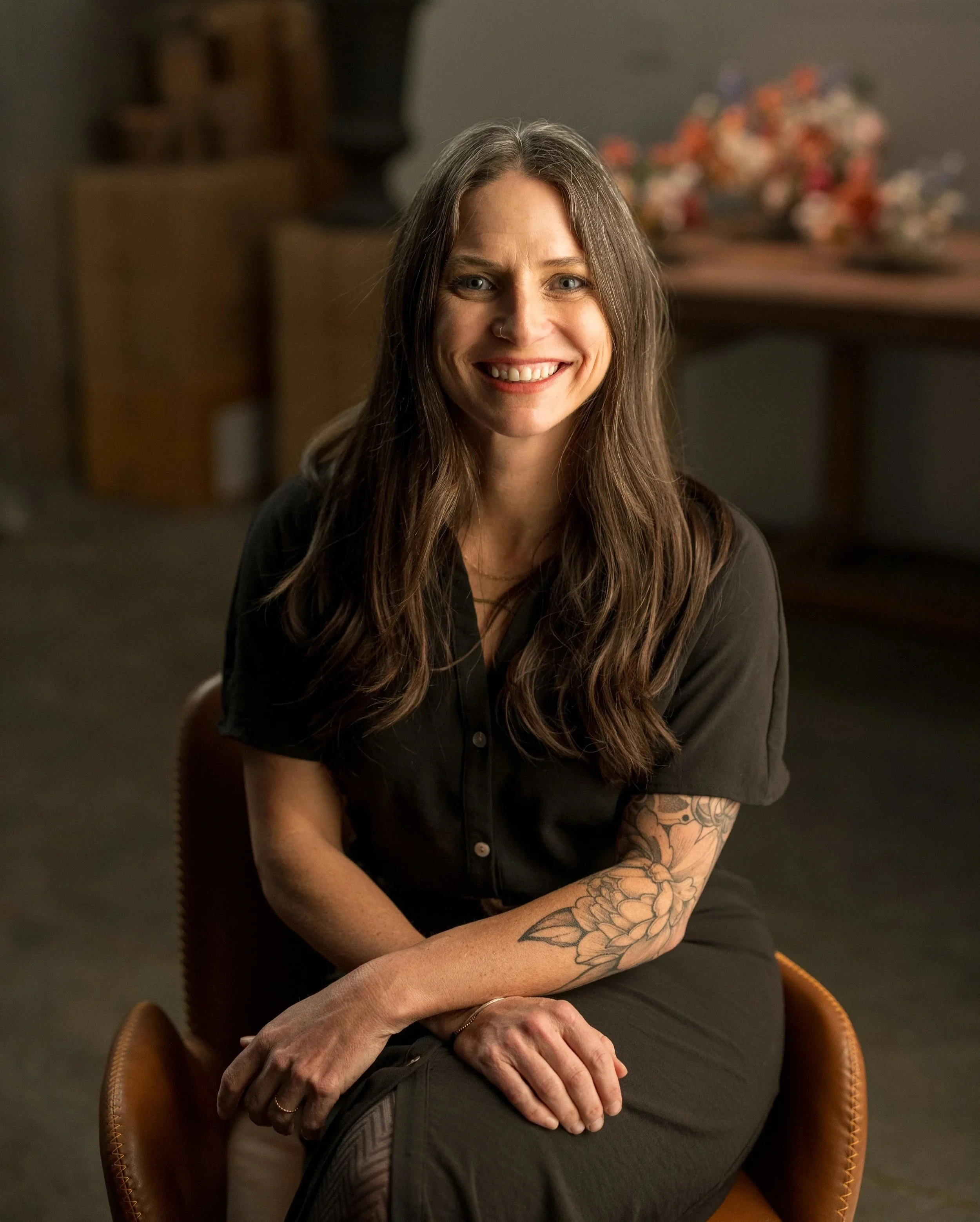 Sue Stark, founder and creative director of Wild Blume floral design studio, Bozeman Montana