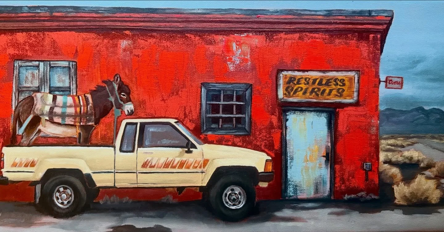 &ldquo;Living on Burro Time&rdquo; 
10&rdquo;x20&rdquo; oil on canvas 

#westernart 
#toyota 
#southwesternart 
#oilpaint 
#colorado