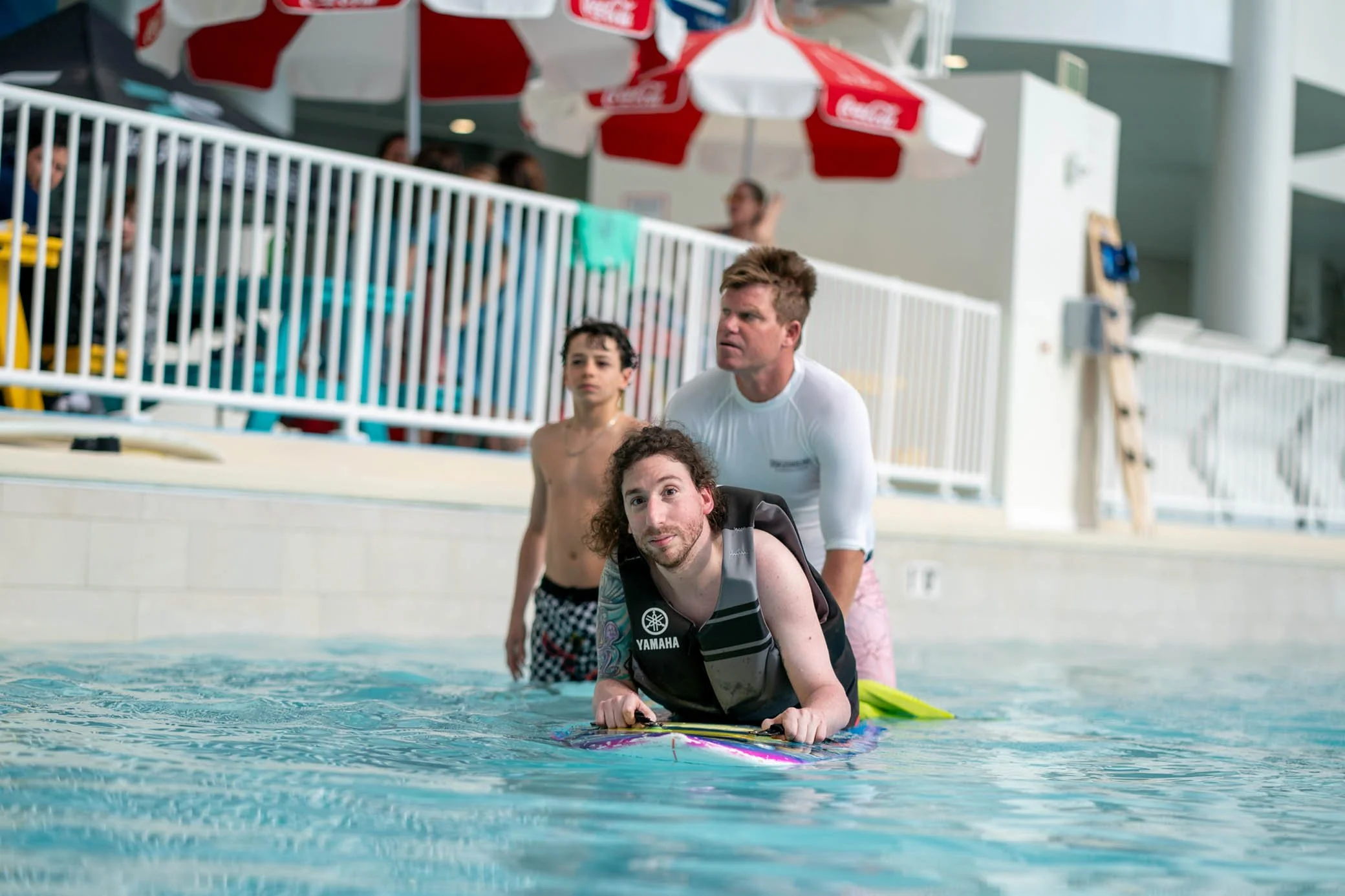 Surf therapy style session indoor wave pool