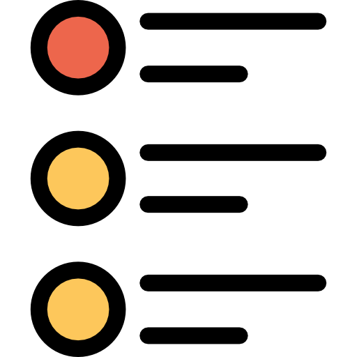 Diagram showing traffic lights with a red light at the top and yellow lights below, against a black background.