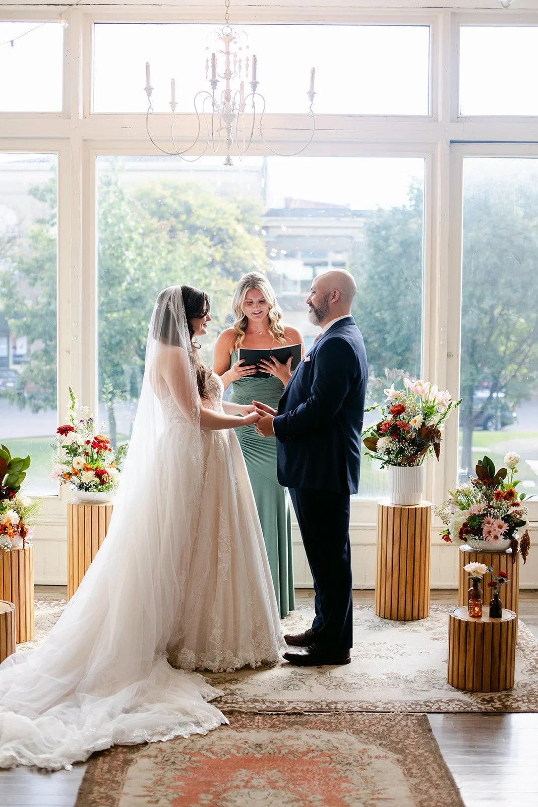 Natural Light &amp; Vintage Velvet | A Wedding at The Lincoln Loft | Watertown, New York