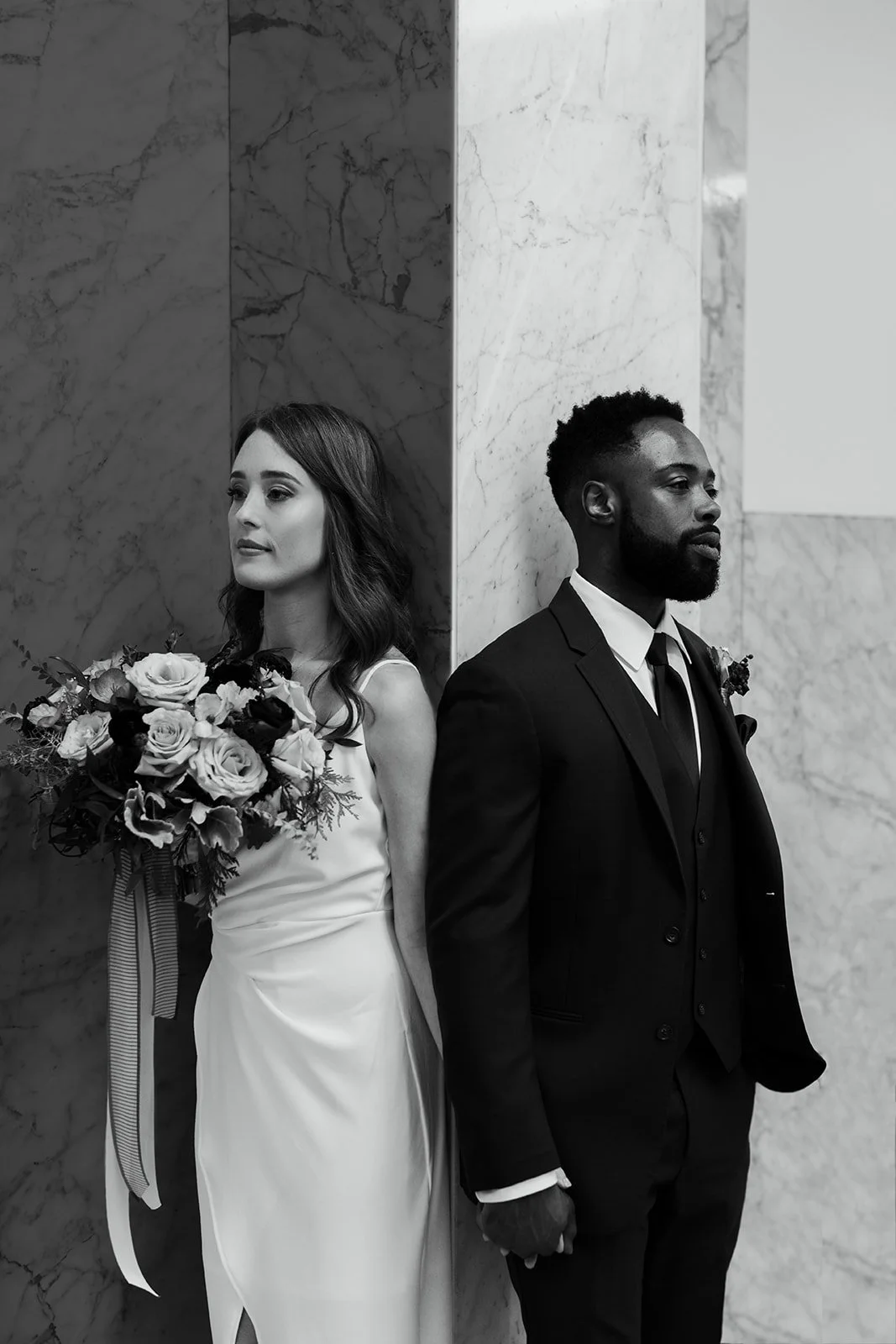 Walking to the Courthouse | An Intimate Wedding in Downtown Portland