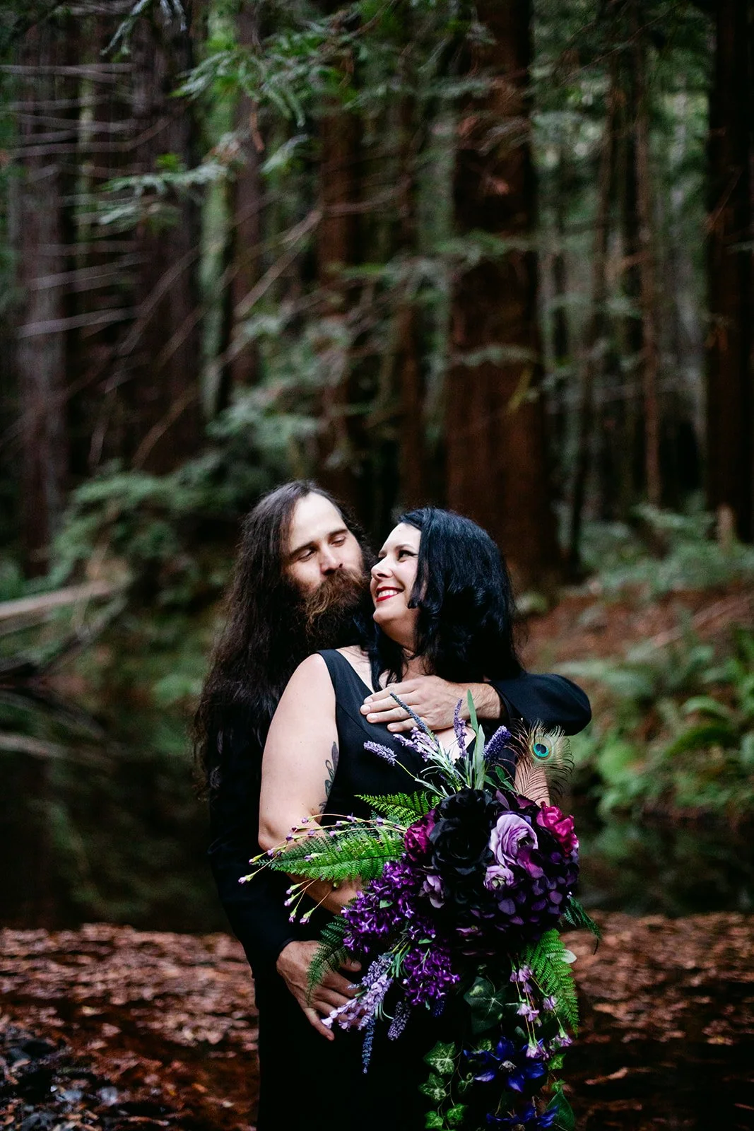 Pirate Punk &amp; Peacock Feathers | A Music Festival Wedding in the Mendocino Woods