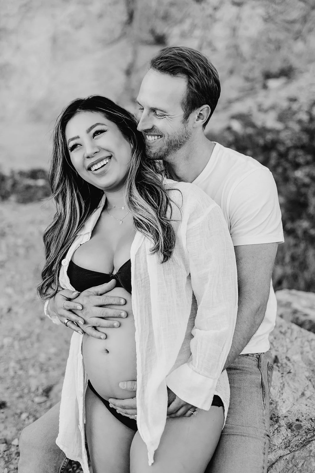 The Edge of the Pacific | A Maternity Session at Sutro Baths             