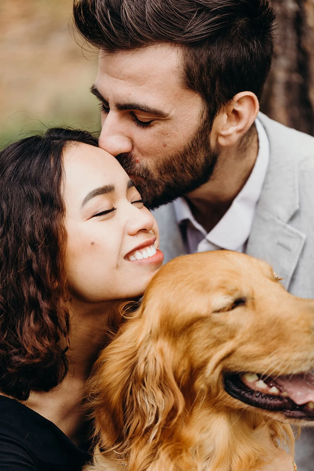 Linh &amp; Elliott | A Forest Engagement Session Outside of Boise, Idaho