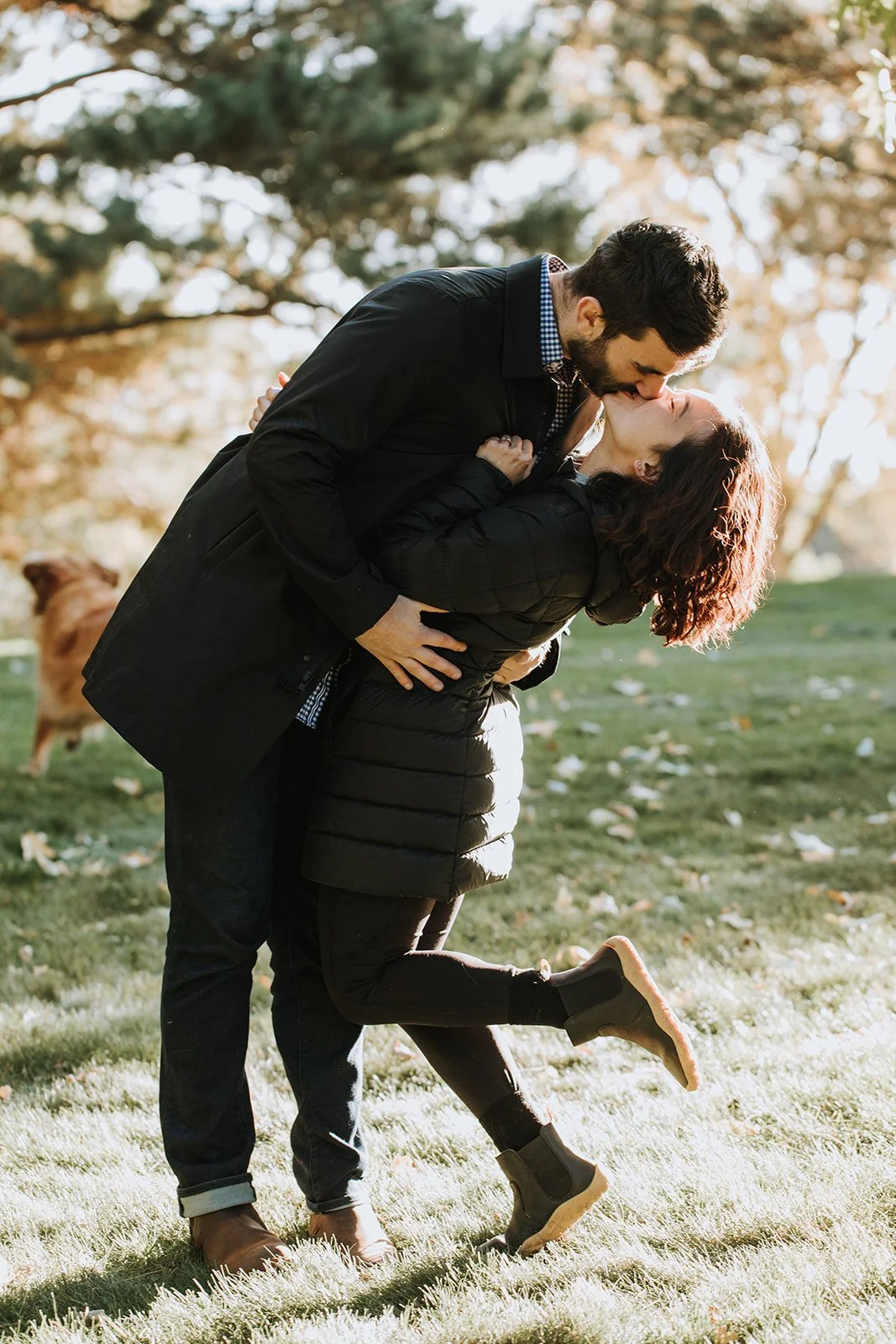 Linh &amp; Elliott | A Surprise Proposal at a Dog Park in Eagle, Idaho