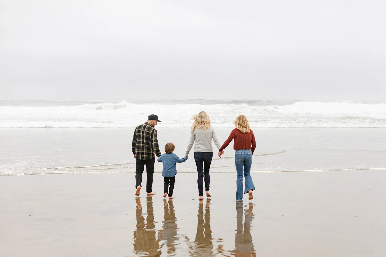 Three Generations at Depoe Bay | Alex + Justin | Oregon Coast Family Session