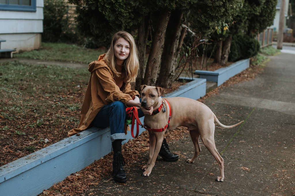 Portland Portrait Session with Kate and Her Dog Edward 