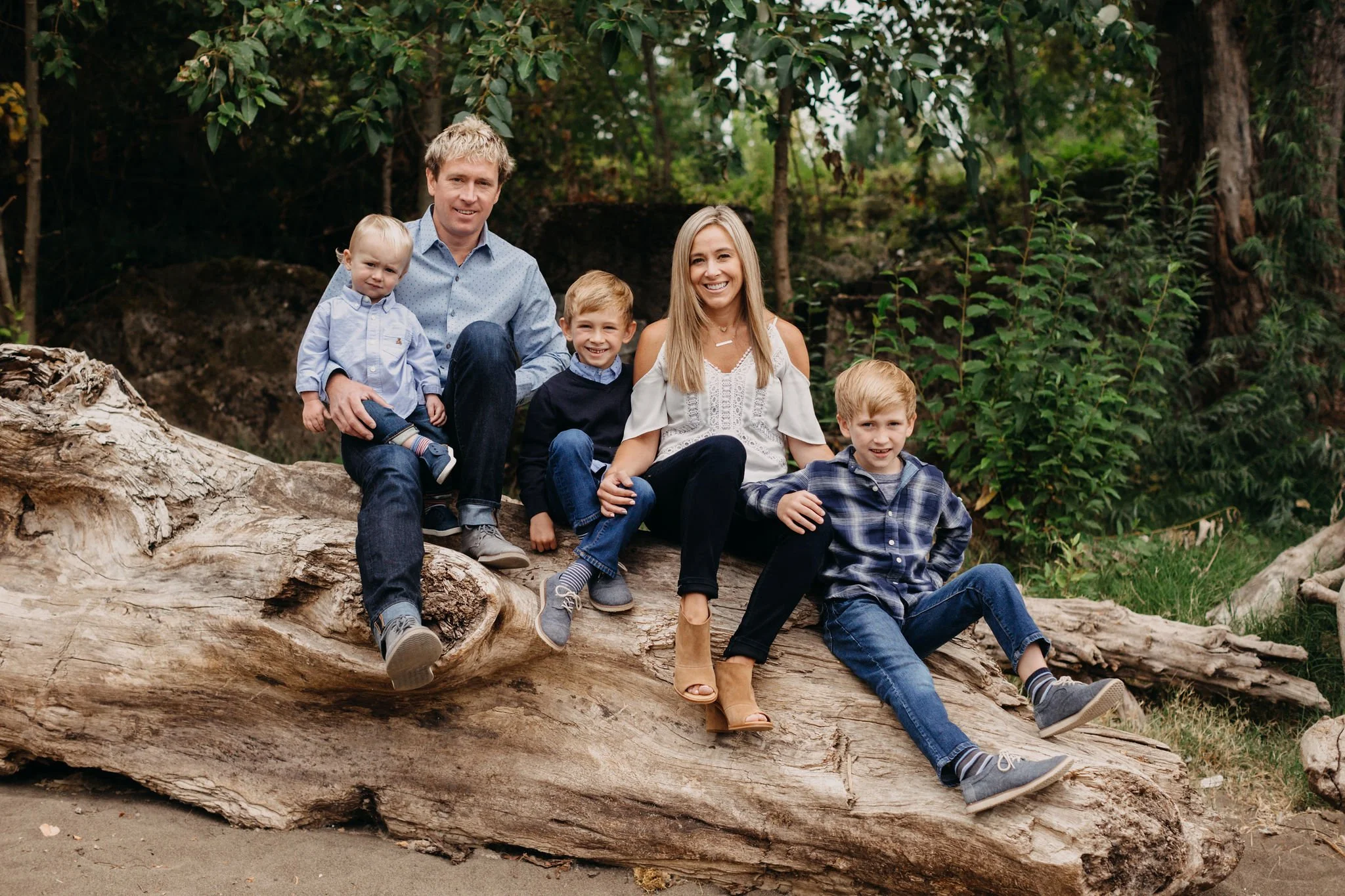 The McNeil Family at Cathedral Park in Portland